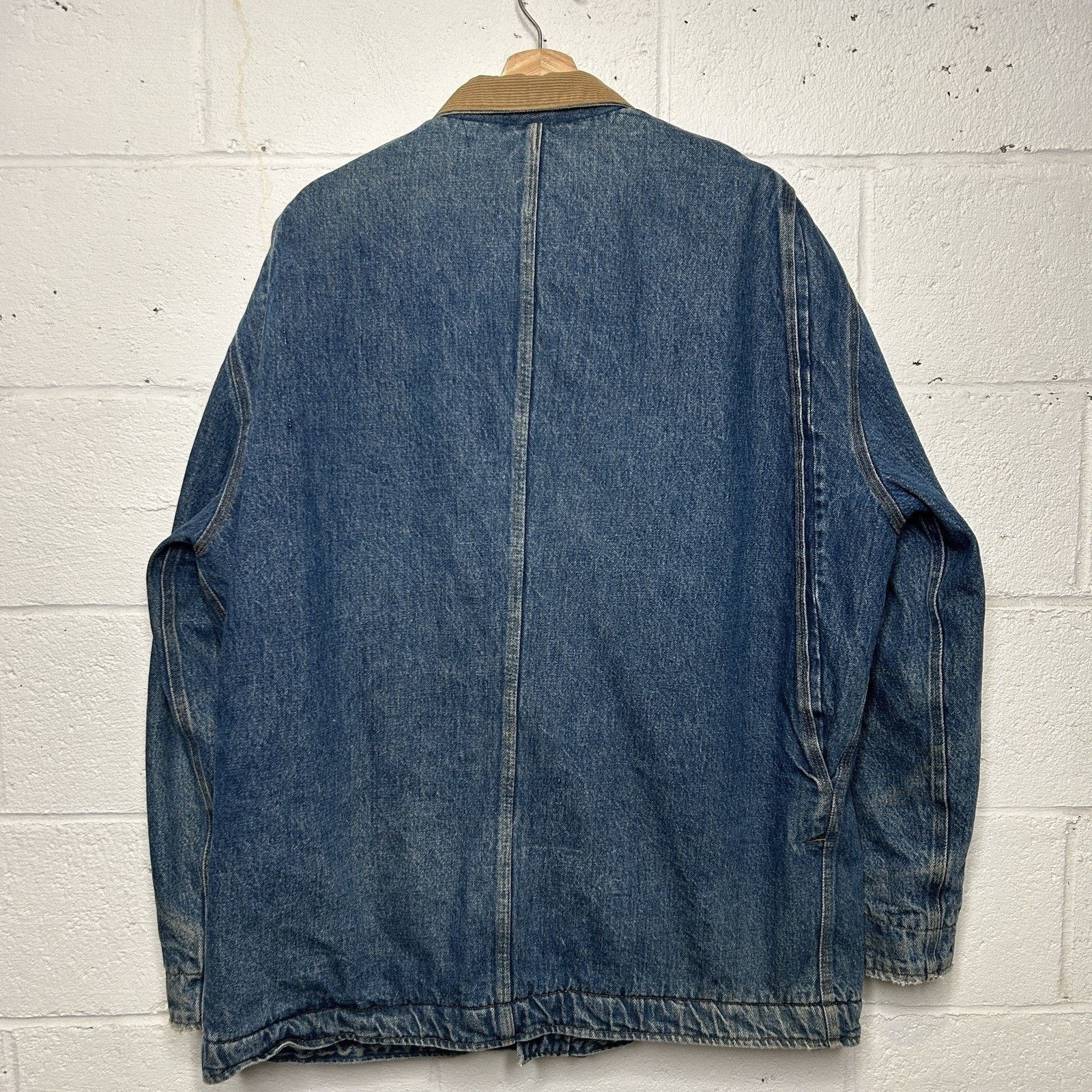 Polo Ralph Lauren VTG Polo Country Ralph Lauren Plaid-Lined Denim Chore Coat Size US XL / EU 56 / 4 - 2 Thumbnail