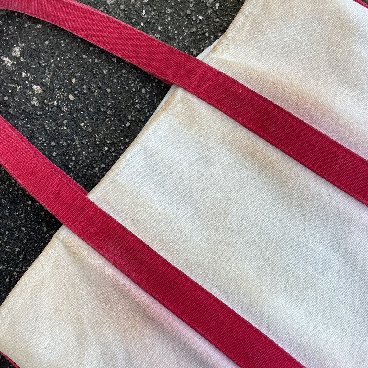 Polo Ralph Lauren × Vintage Vintage 90s Ralph Lauren Big Ponny Red White Canvas Tote Size ONE SIZE - 3 Thumbnail