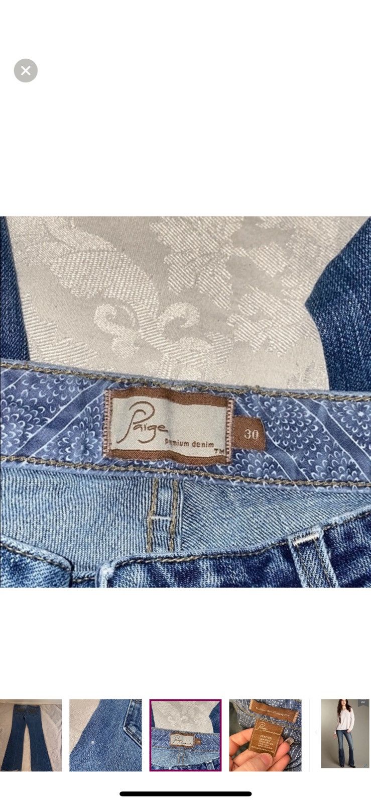 Paige Paige flare laurel canyon jeans size 30 Size 30" / US 8 / IT 44 - 7 Thumbnail