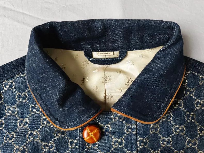 Gucci Gucci Full-print leather denim jacket 2501-Nextarrow Size US M / EU 48-50 / 2 - 7 Thumbnail