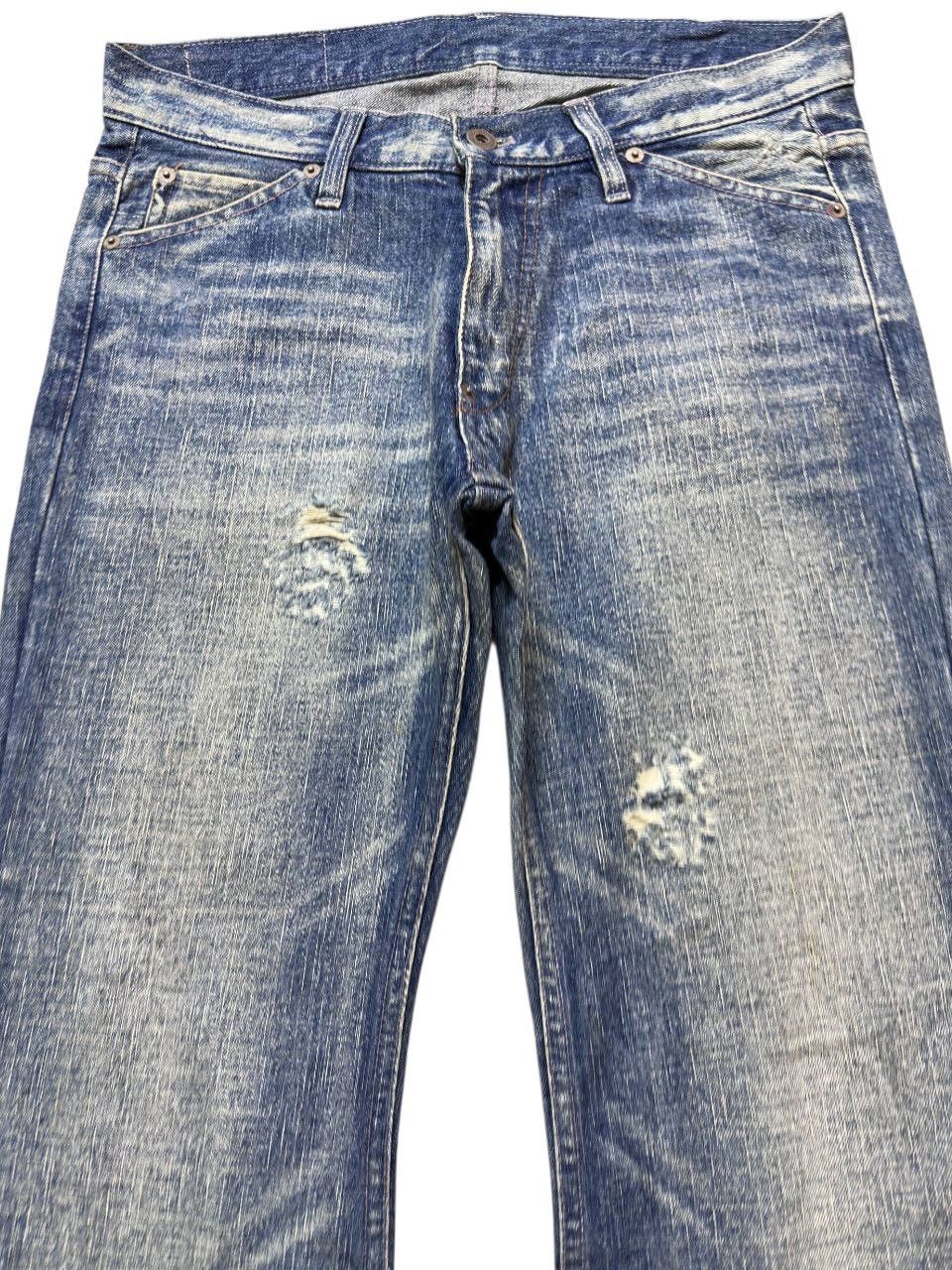 Kapital Vintage ABX Flare Bootcut Whiskers Faded Denim Size US 31 - 2 Thumbnail