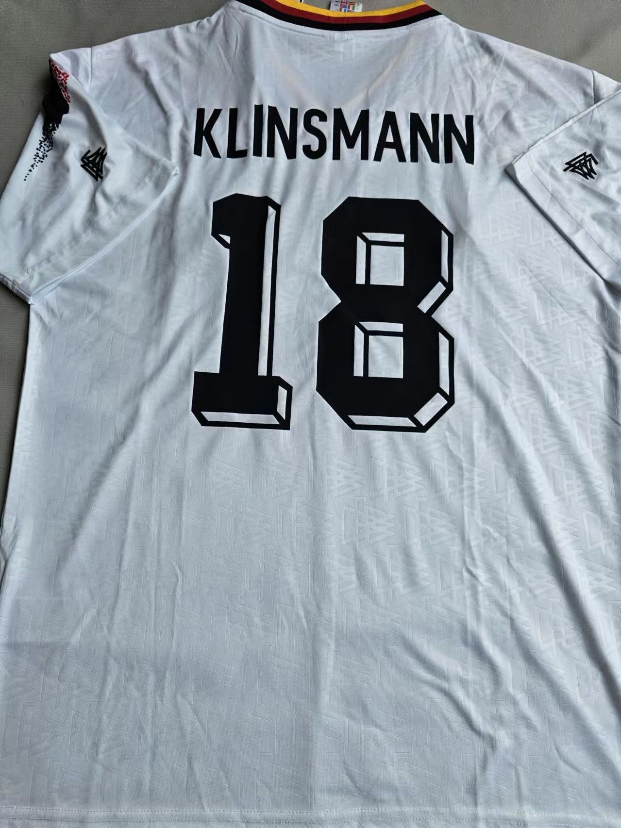 Adidas 1994 World Cup Germany #18 Klinsmann Jersey Size US XL / EU 56 / 4 - 1 Thumbnail