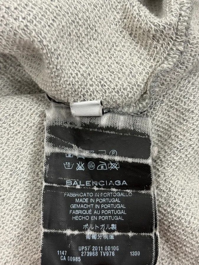 Balenciaga FW2011 Balenciaga Grey Crewneck Sweater Size US S / EU 44-46 / 1 - 9 Thumbnail