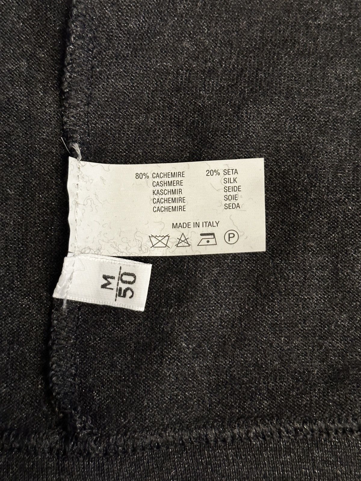 Kiton Kiton Black Long Sleeve Polo in Cashmere and Silk, Size M Size US M / EU 48-50 / 2 - 6 Thumbnail