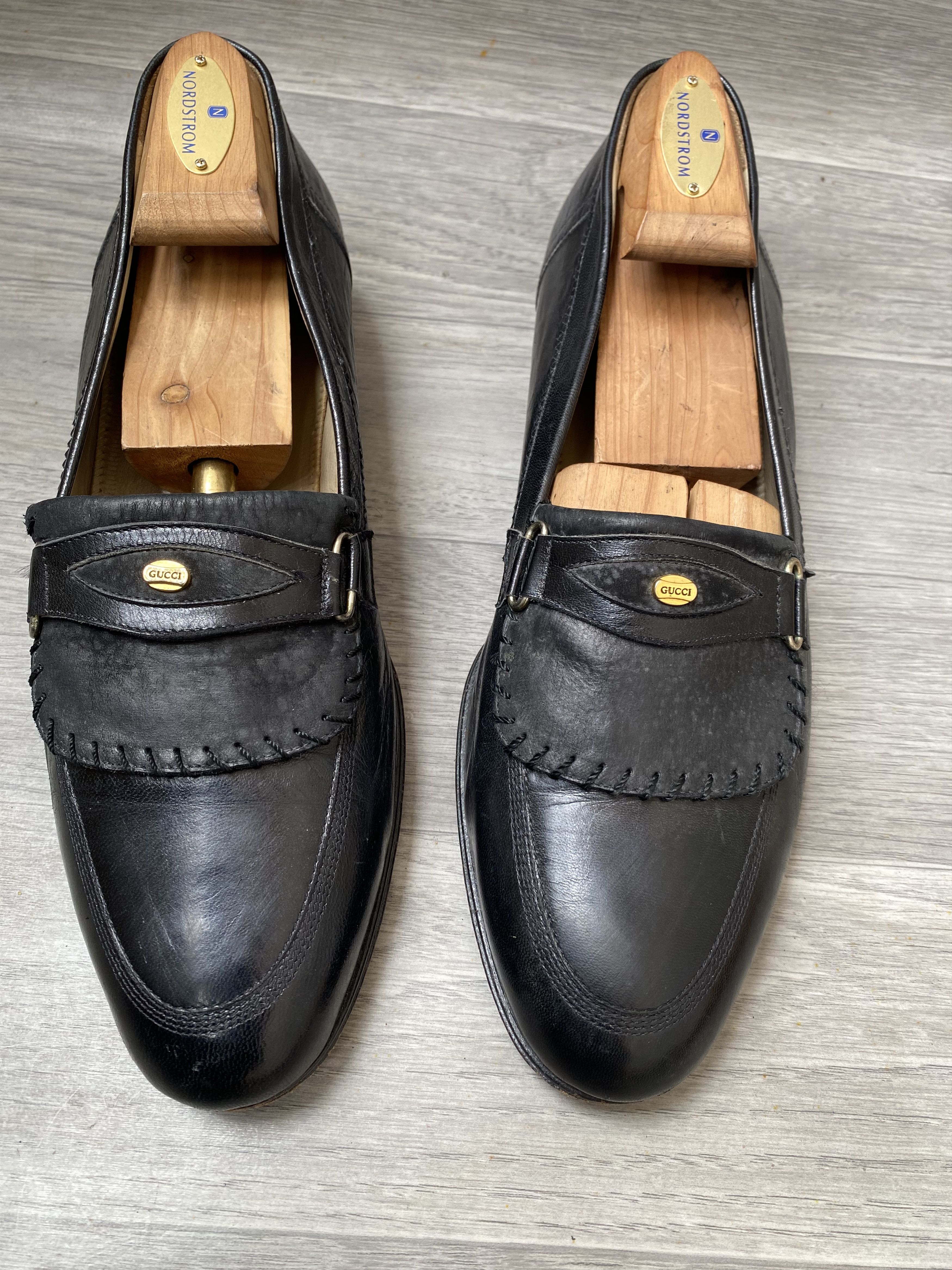Gucci Gucci tomford era black leather slip on penny loafer uk 9s Size US 10 / EU 43 - 3 Thumbnail
