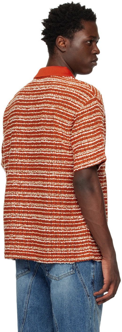 Andersson Bell Andersson Bell Orange Striped Polo Size US L / EU 52-54 / 3 - 5 Thumbnail