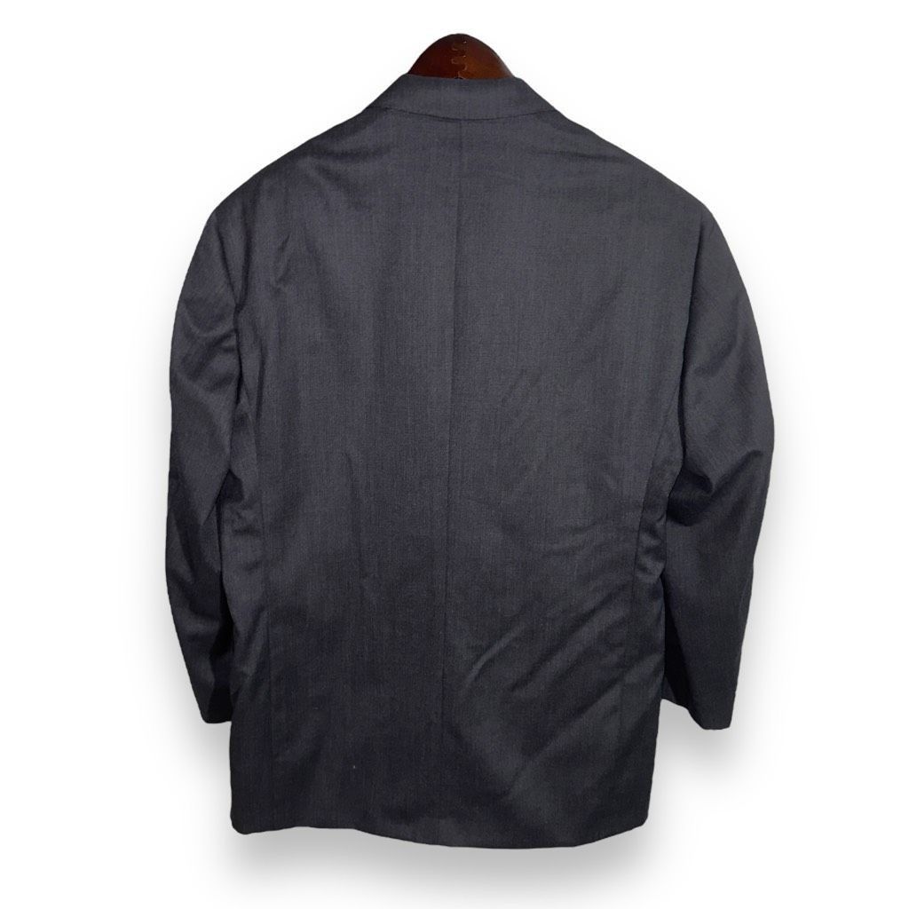 Oxxford Clothes Gray Oxxford Clothes Bespoke 3 Roll 2 Suit Jacket Size 46R Size 46R - 9 Thumbnail