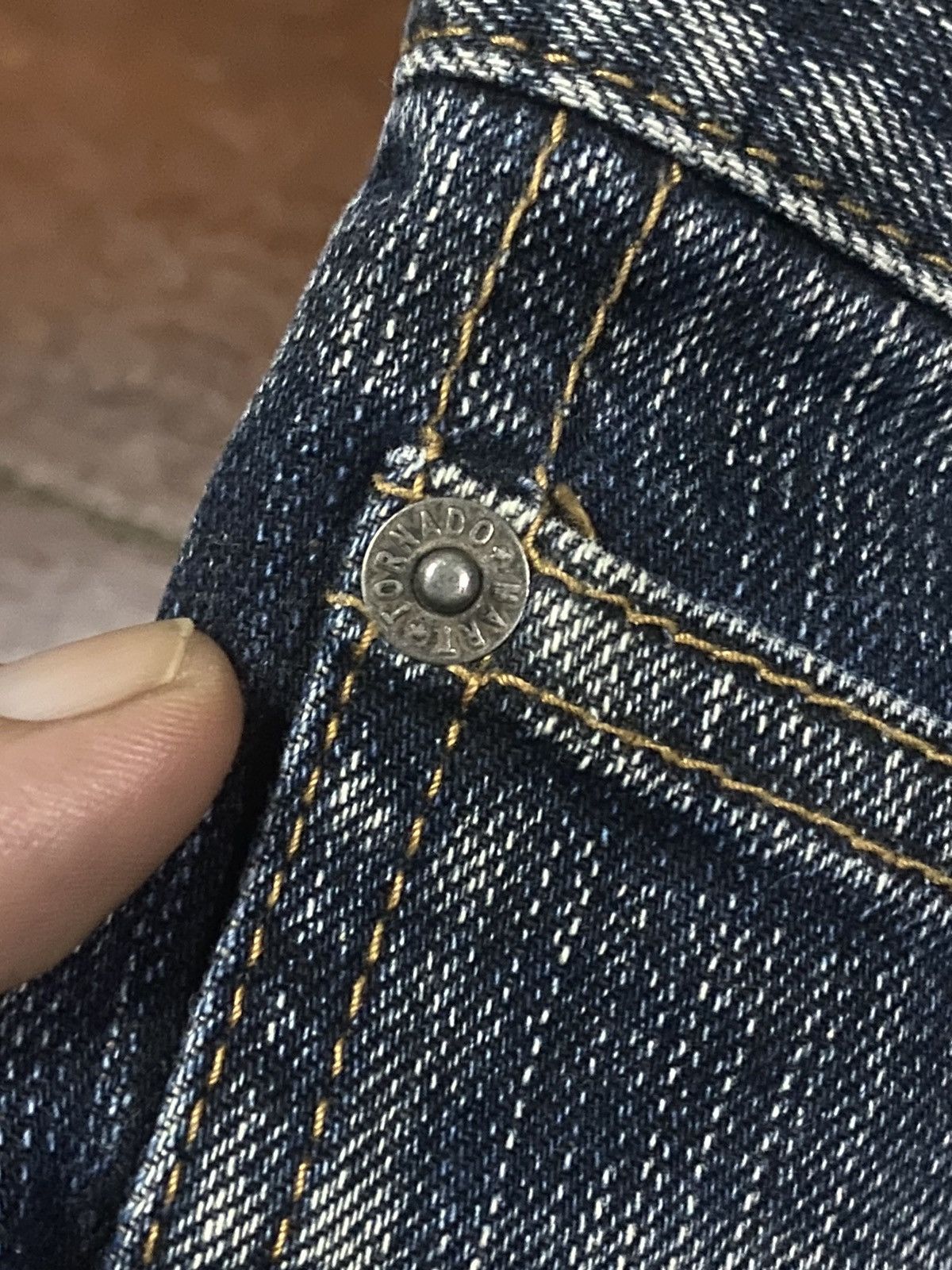 If Six Was Nine FIRE Tornado Mart Flare Denim Pants CLAWMARK DISTRESSED Size US 34 / EU 50 - 9 Thumbnail