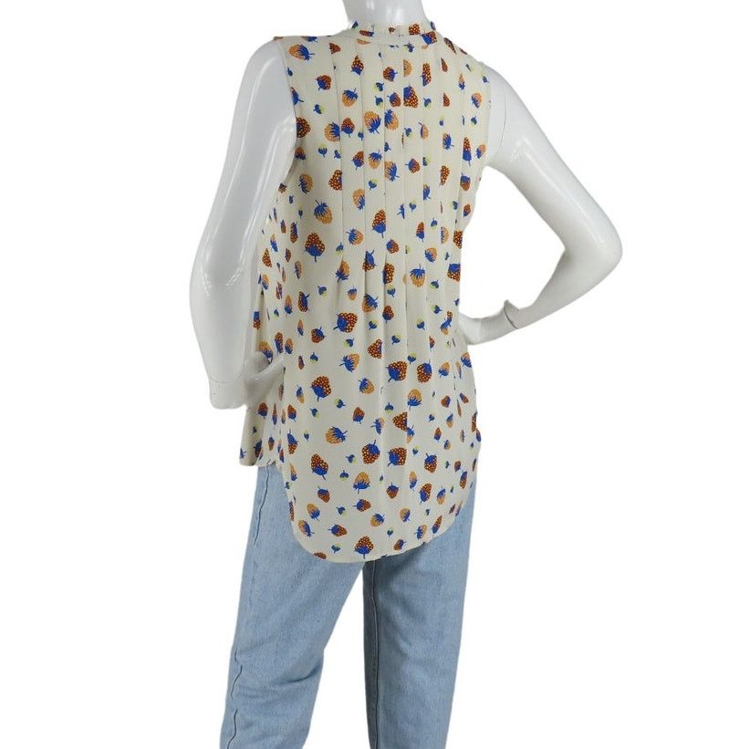 Other Anthropologie Maeve Fragola Ruffle Strawberry Top Size S / US 4 / IT 40 - 3 Thumbnail