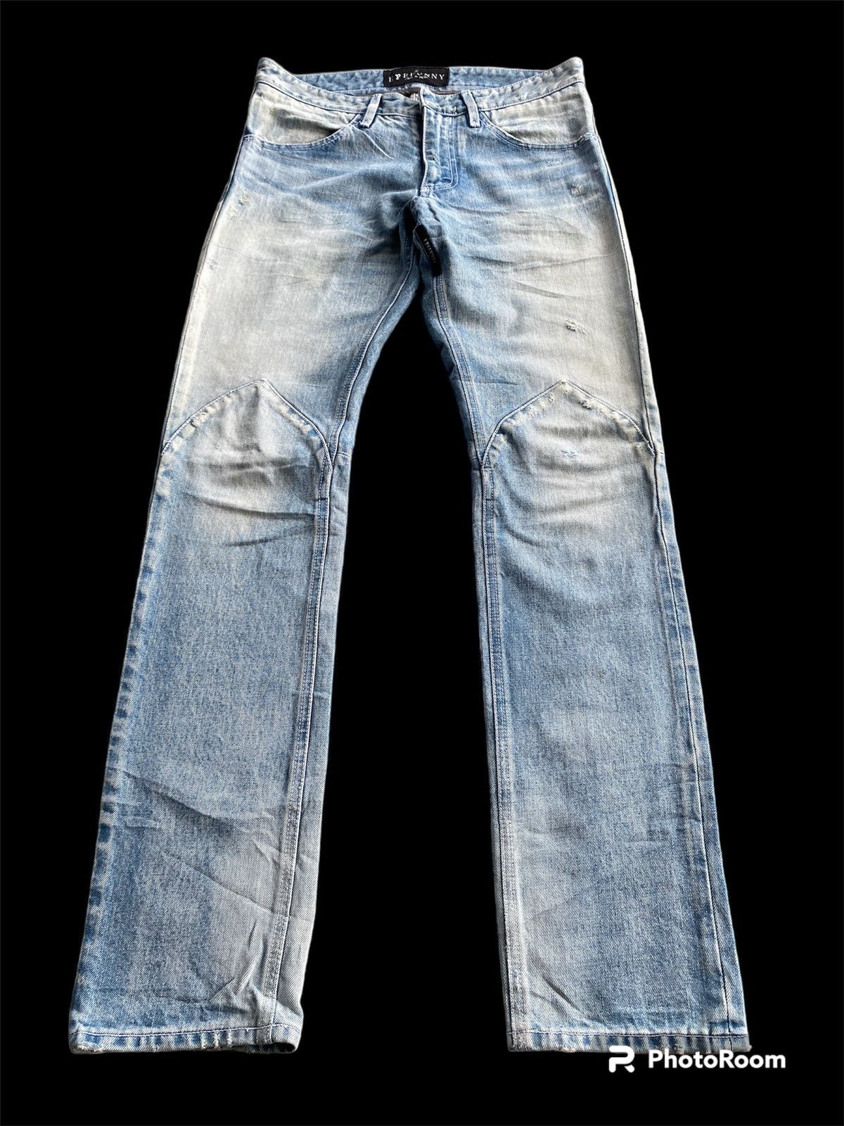 Hysteric Glamour × Japanese Brand × Tornado Mart Biker Jeans Japanese Eyefunny Distressed p174 Size US 31 - 8 Thumbnail