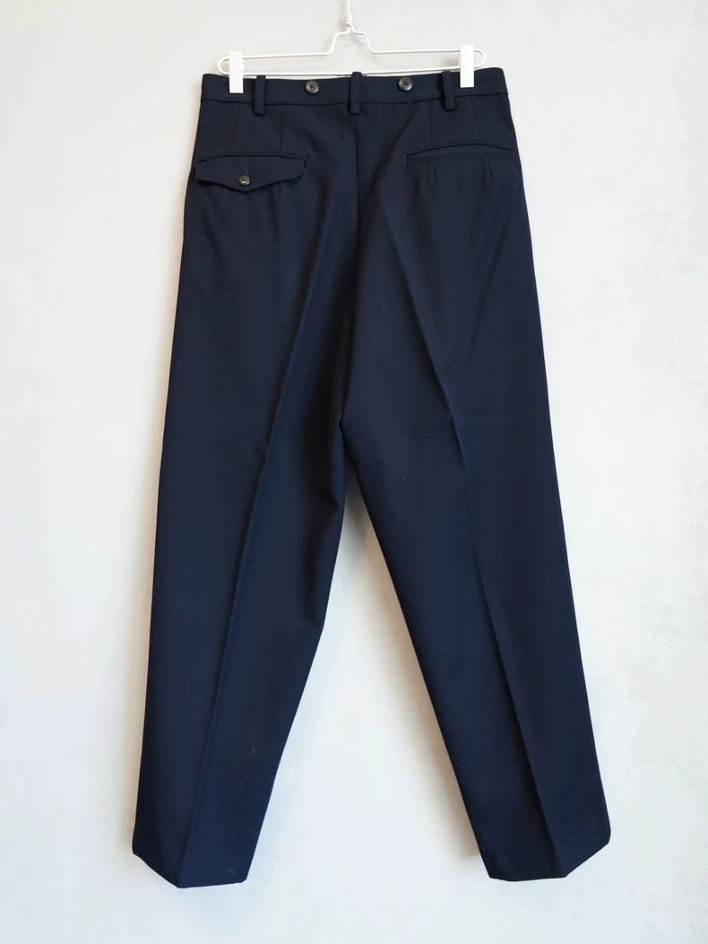Yohji Yamamoto Yohji Yamamoto Yohji Yamamoto Navy Wool Trousers Size S Size US 40 / EU 56 - 2 Thumbnail