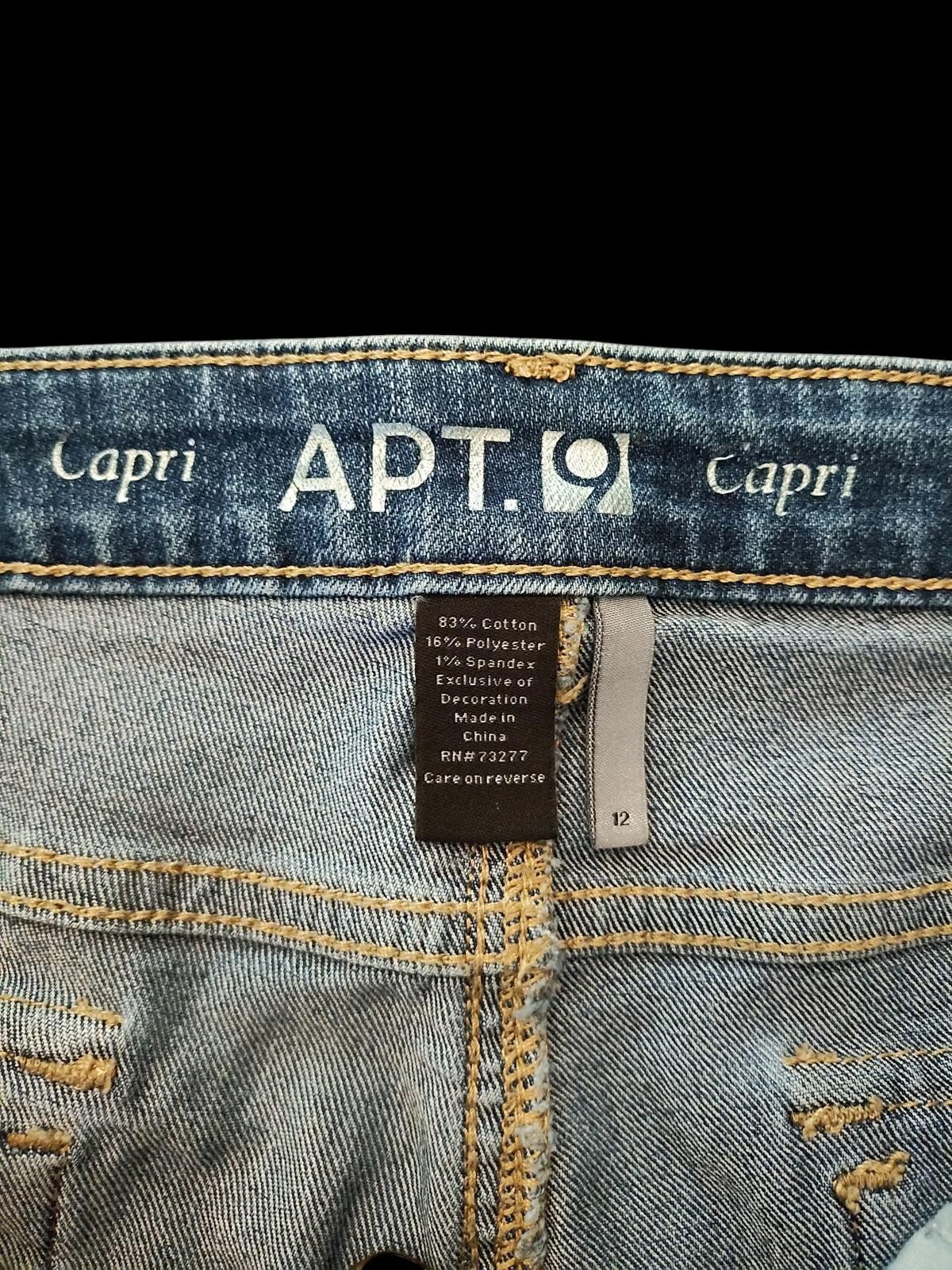 Apt. 9 Apt. 9 Women's Capri Fit Jeans - Stylish & Comfortable Size 26" / US 2 / IT 38 - 4 Thumbnail