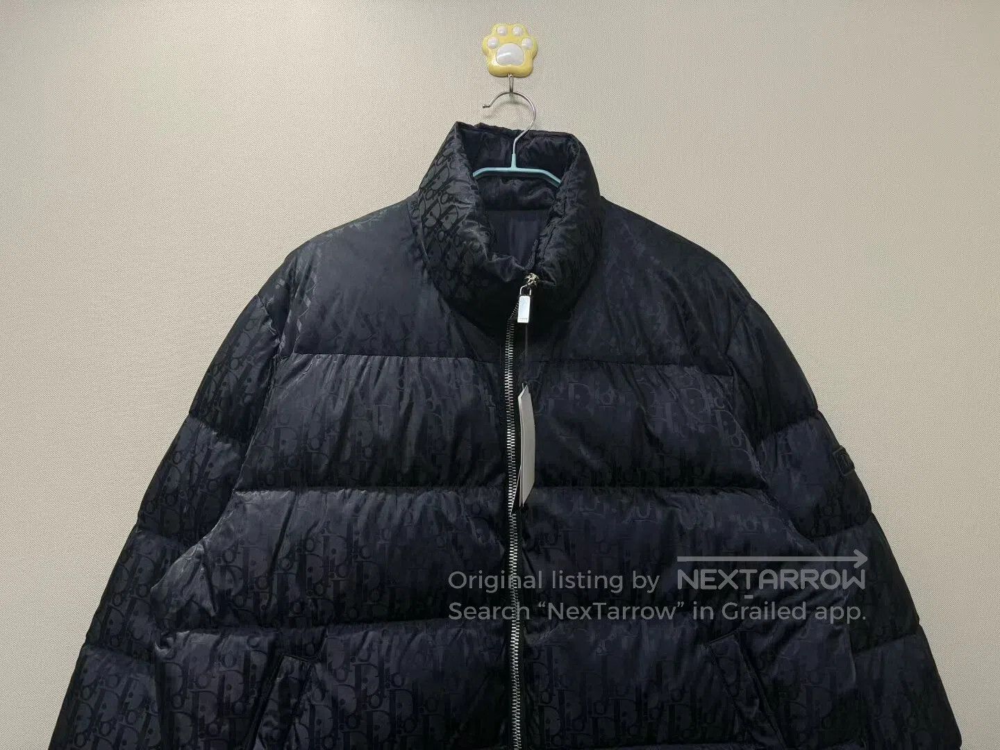 Dior Dior Black Monogrammed Full Logo Down Jacket| Size US L / EU 52-54 / 3 - 2 Thumbnail