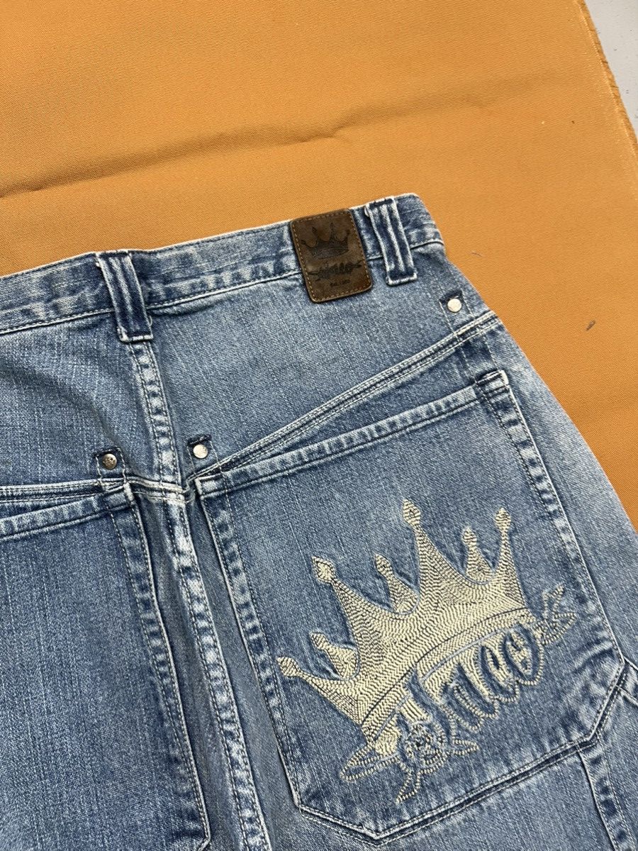 JNCO × Southpole × Vintage Rare vintage jnco crown embroidery denim jort Size US 35 - 9 Thumbnail