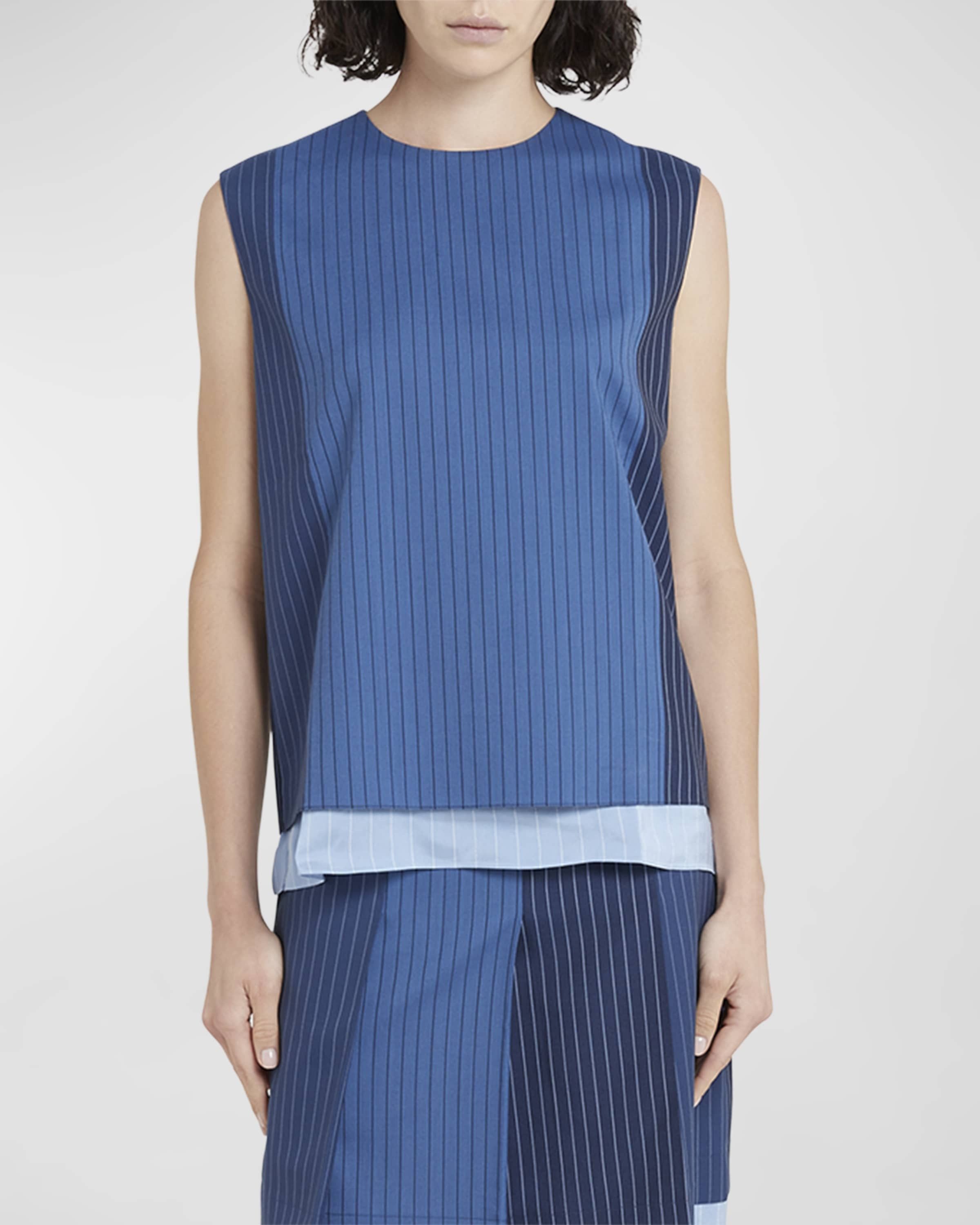 Marni o1y1125 Blouse in Blue Size M / US 6-8 / IT 42-44 - 2 Thumbnail