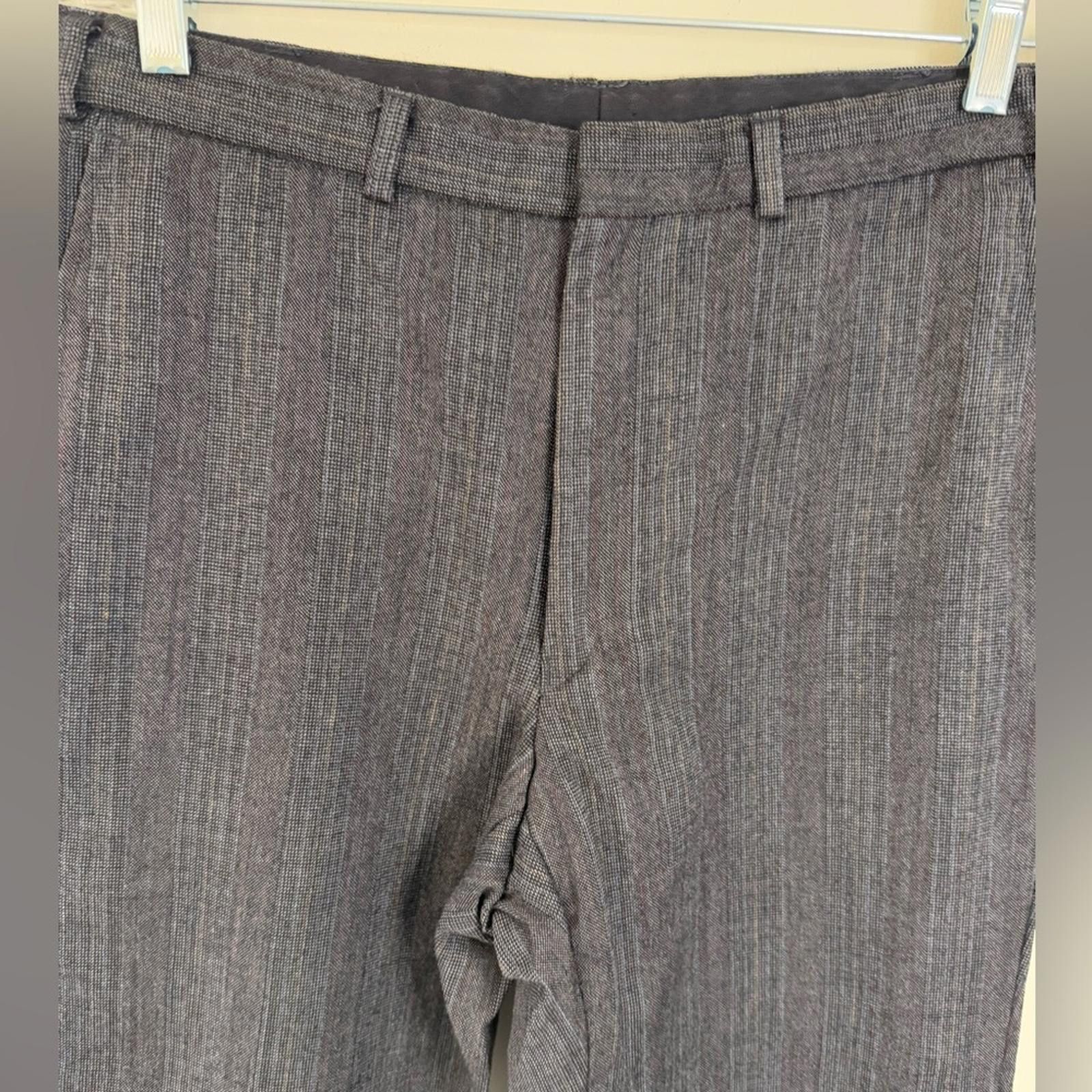 Other Gray plaid pure new wool trousers 32” waist FLAW Size 30" / US 8 / IT 44 - 3 Thumbnail