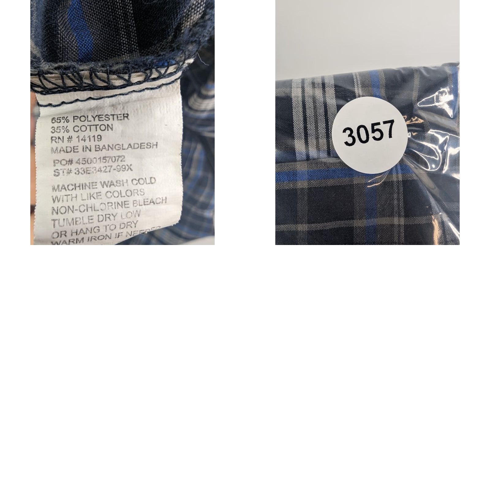 Vintage VINTAGE? (No) Plains Western Wear Shirt Mens 2X Blue Pearl Snap Big Man Plaid Cowboy Rodeo Size US XXL / EU 58 / 5 - 8 Thumbnail