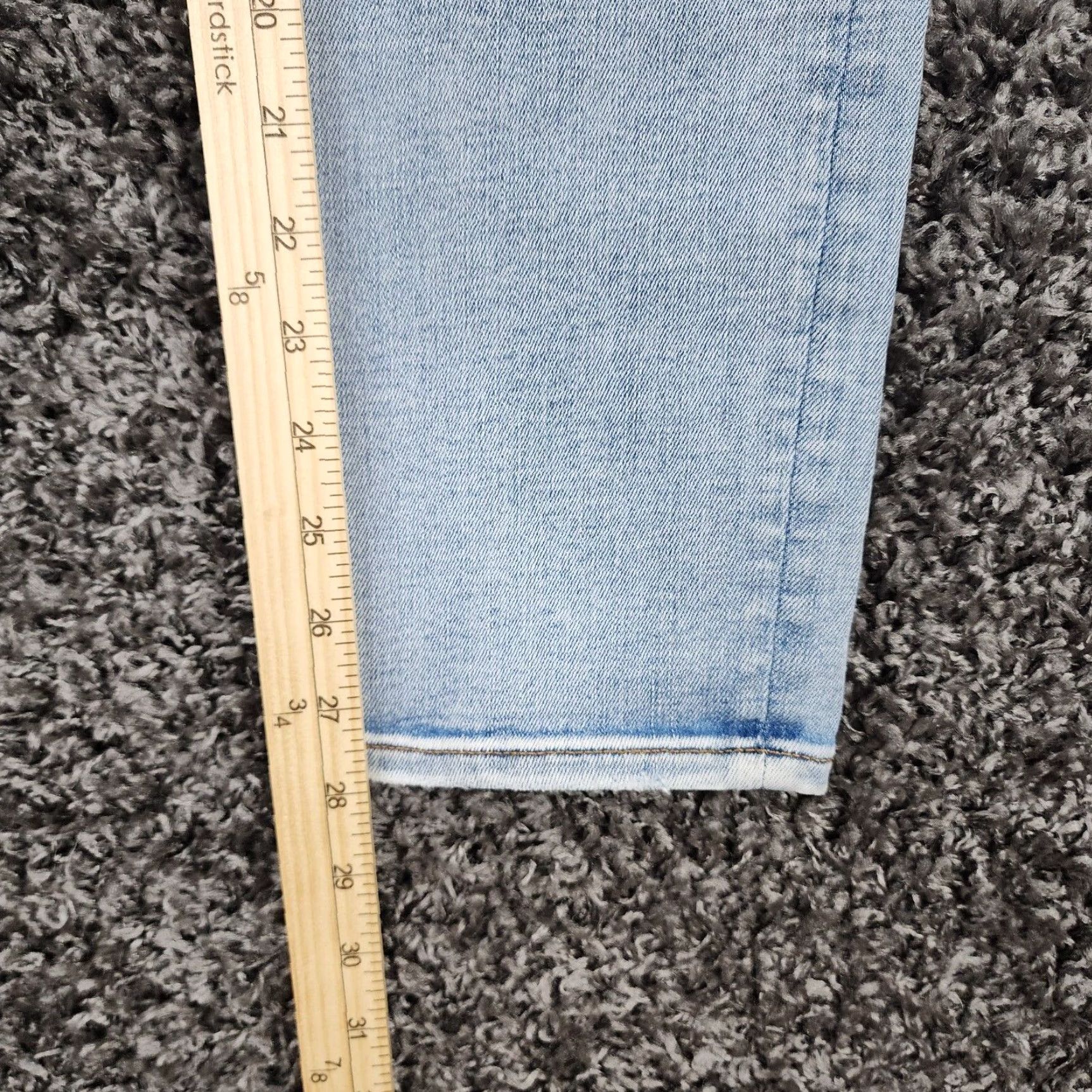 American Eagle Outfitters American Eagle Airflex Jeans Slim Straight Distressed 28x28 Blue Mens Size US 28 / EU 44 - 5 Thumbnail