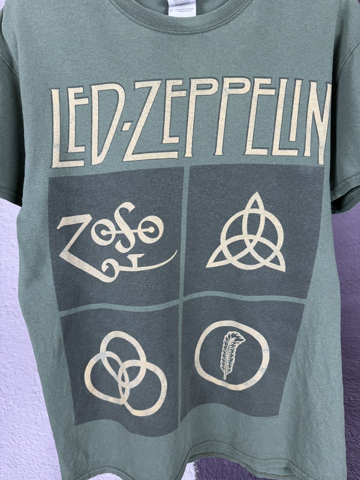 Band Tees Gildan Led Zeppelin vintage 2012 faded band tee shirt Size US M / EU 48-50 / 2 - 3 Thumbnail