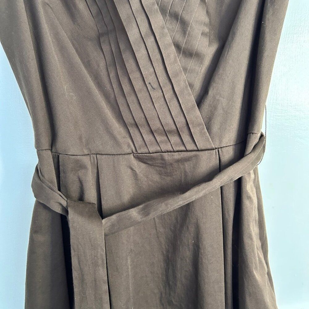Other Max and Cleo Dark Brown Dress with Ruffle and Pleat Detaili Size S / US 4 / IT 40 - 5 Thumbnail