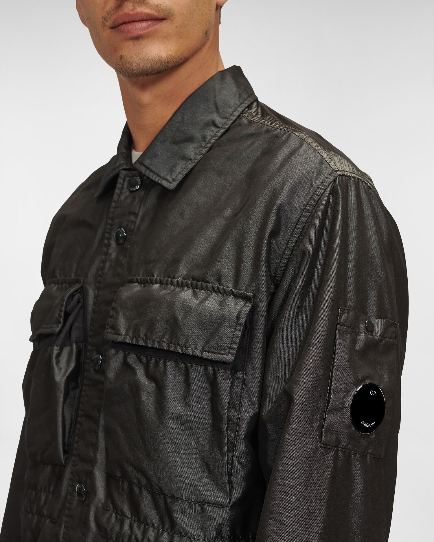 C.P. Company o1y1224 Solid Color Shirt in Black Size US XXL / EU 58 / 5 - 3 Thumbnail