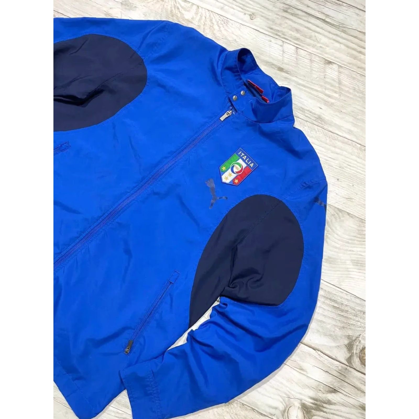 Puma VINTAGE PUMA Italy Jacket And Pants Tracksuit 2006 Track Men Size S Blue Size 36R - 3 Thumbnail
