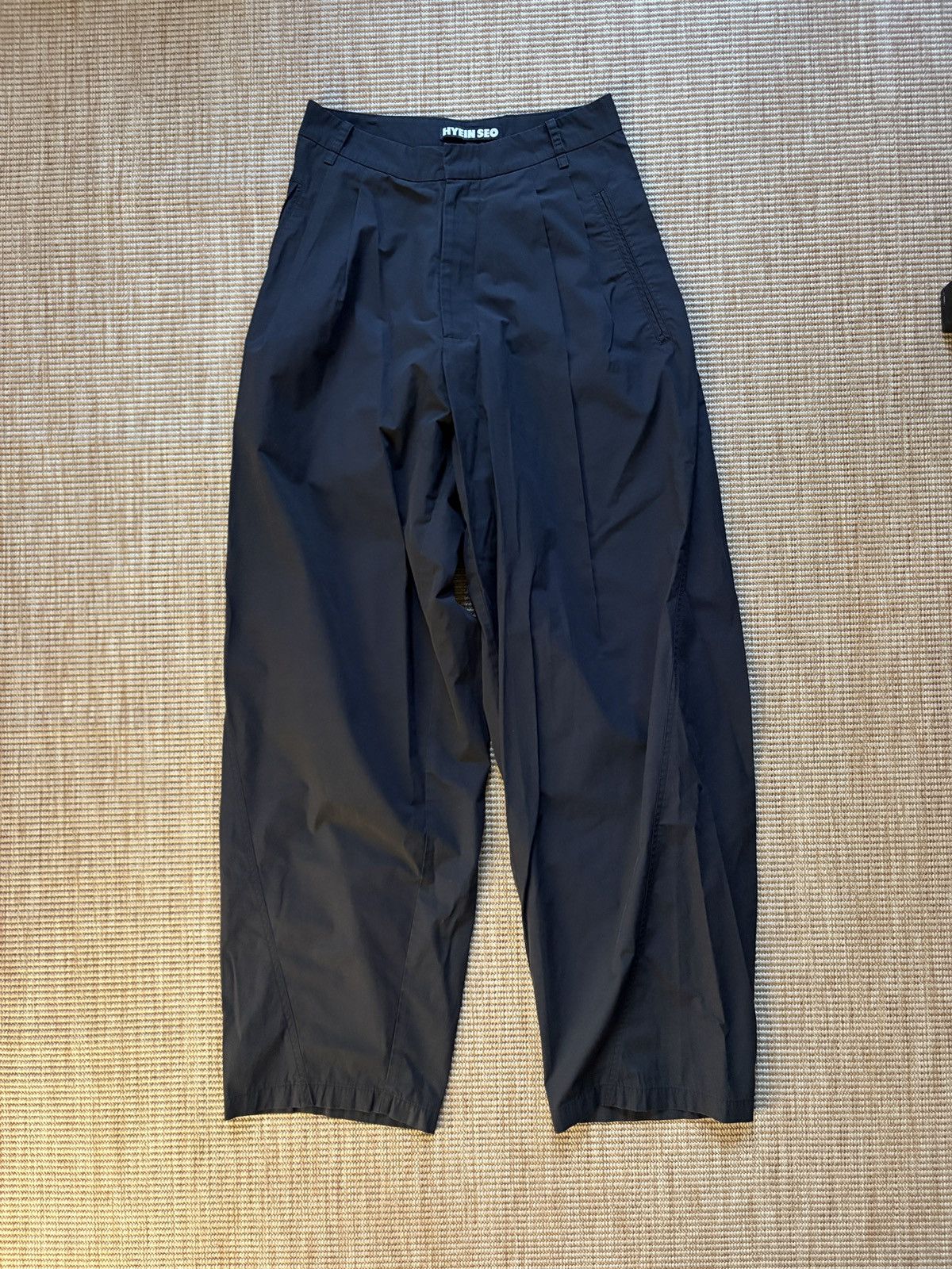 Hyein Seo $450 Hyein Seo chained wide leg pants in black Size 25" / US 0 / IT 36 - 1 Thumbnail