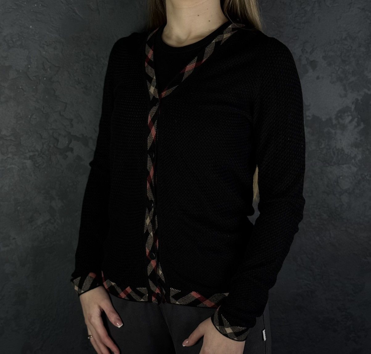 Burberry BURBERRY BRIT Black Viscose Silk Knit Cardigan Sweater SizeM Size M / US 6-8 / IT 42-44 - 1 Thumbnail