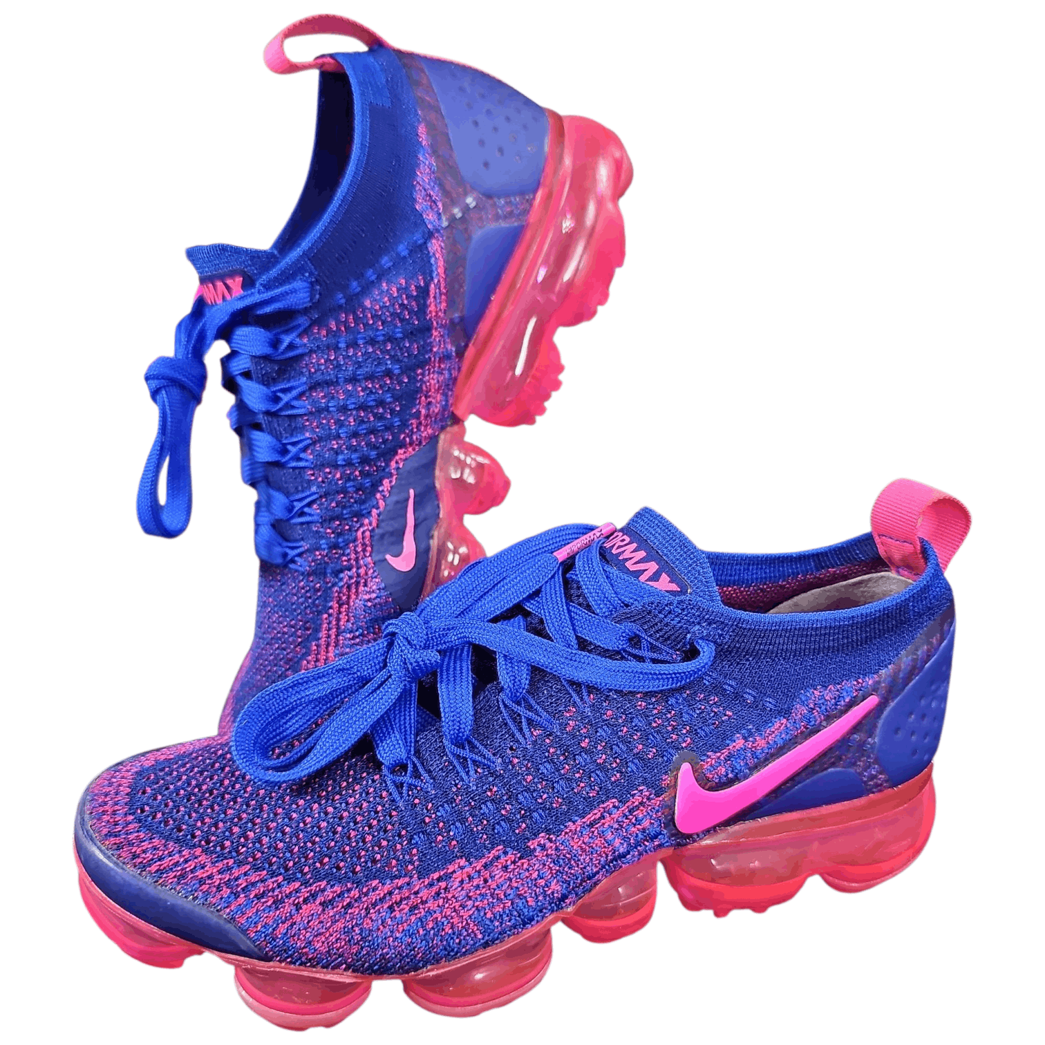 Nike Nike Air VaporMax Flyknit 2 "Racer‎ Pink Blue" (942843-601) Size US 6 / IT 36 - 1 Thumbnail