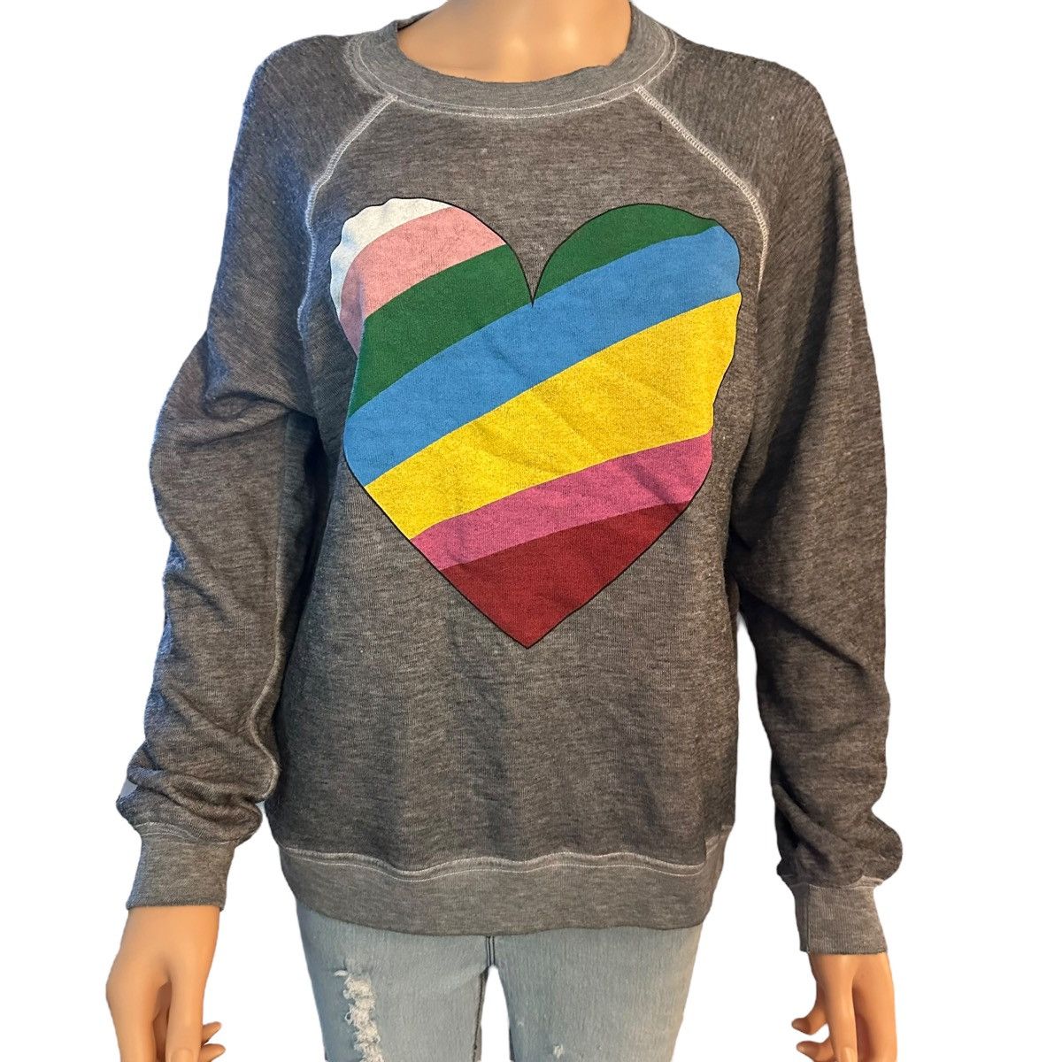 Wildfox Wildfox rainbow heart sweatshirt Size XXS / US 00 / IT 34 - 2 Thumbnail