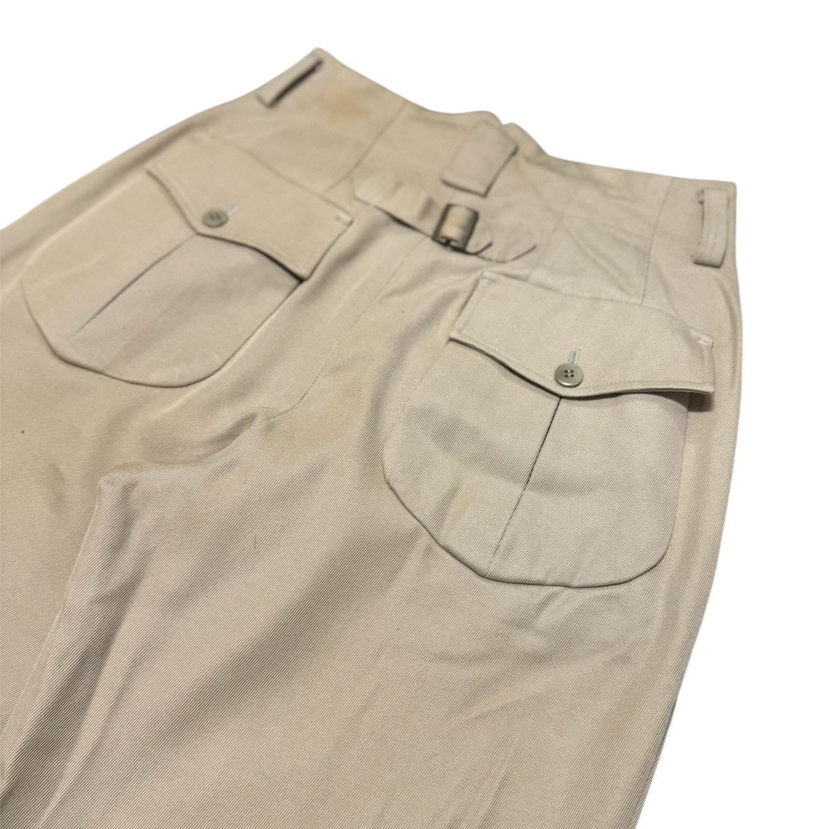 Designer × Vintage × Yoshiyuki Konishi Vintage 90s Ficce Yoshiyuki Konishi field pants buckleback Size US 29 - 5 Thumbnail