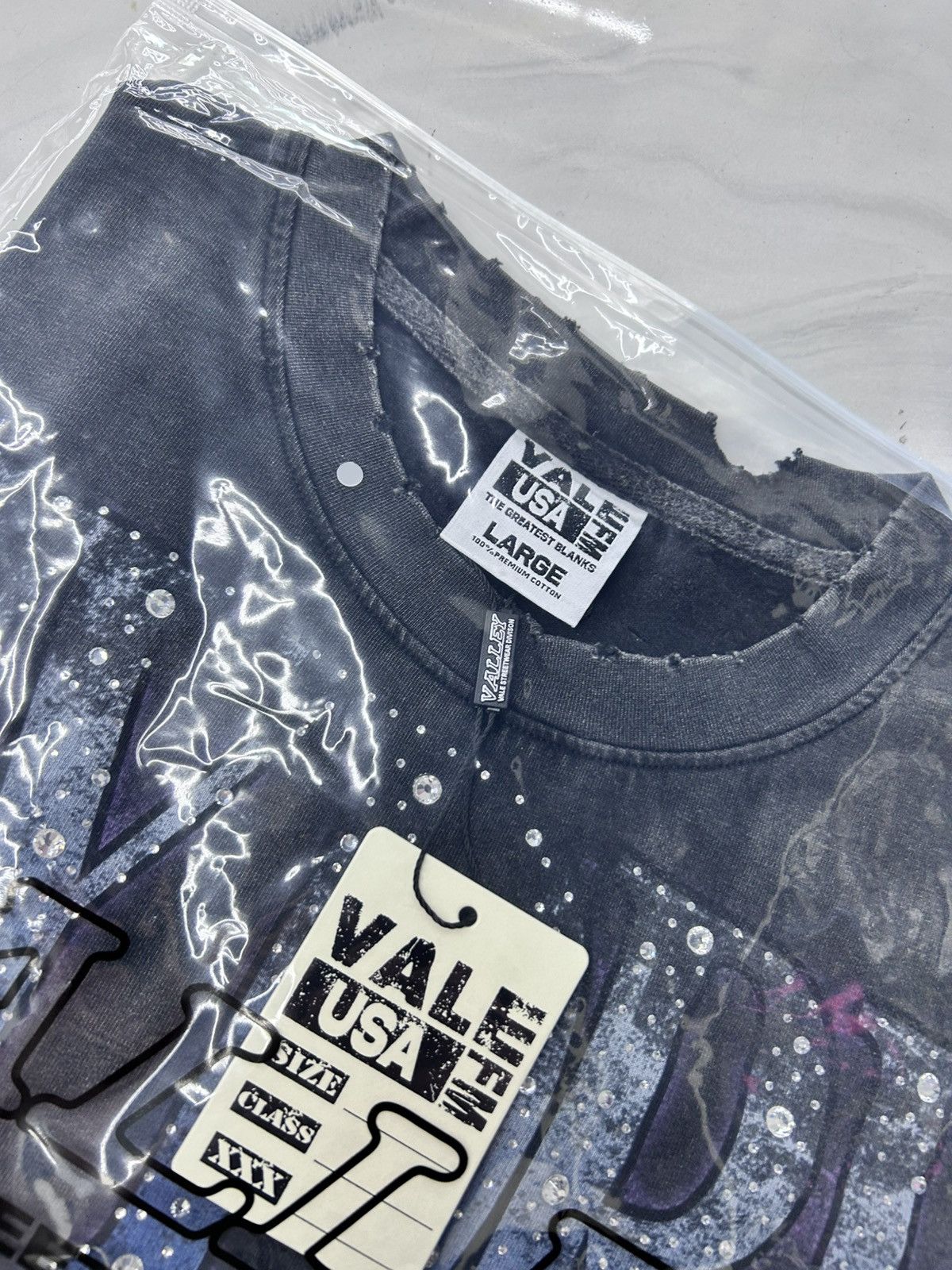 Vale Vale Monster Bling Tee Black Blue Size L Size US L / EU 52-54 / 3 - 9 Thumbnail