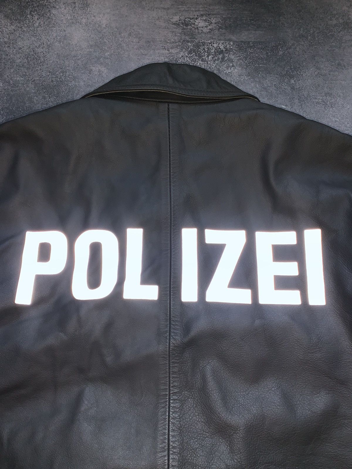 Hysteric Glamour Polizei Vintage OG German Leather Boxy Black Zip Jacket Rare Size US L / EU 52-54 / 3 - 9 Thumbnail