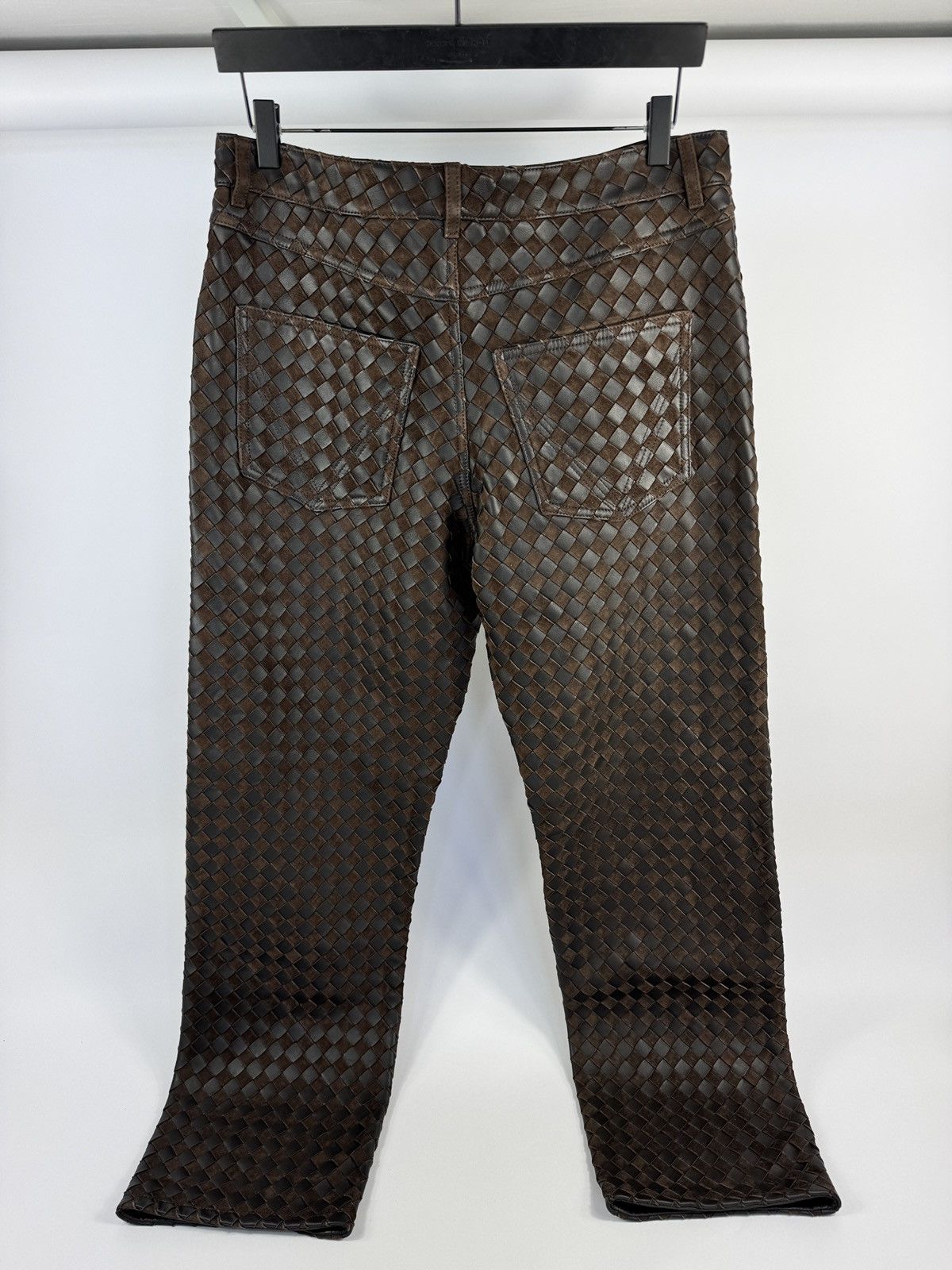Bottega Veneta MIX SUEDE INTRECCIATO TROUSERS Size US 34 / EU 50 - 2 Thumbnail