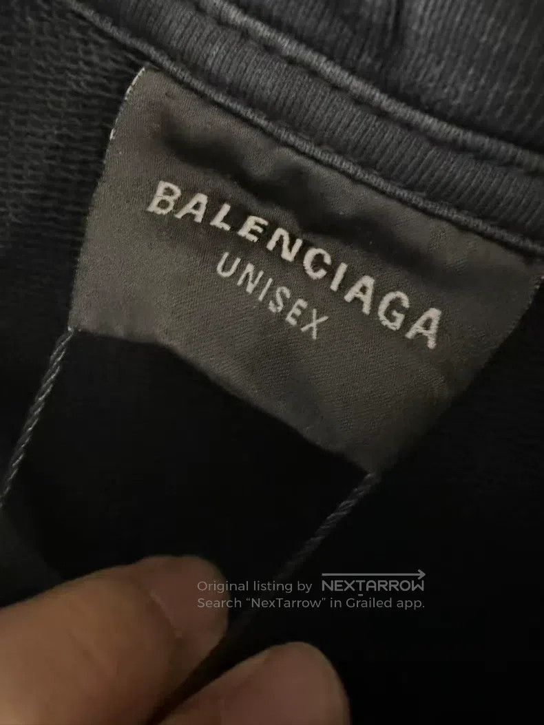 Balenciaga Balenciaga Black Tape Logo Hooded Sweatshirt Size US M / EU 48-50 / 2 - 3 Thumbnail