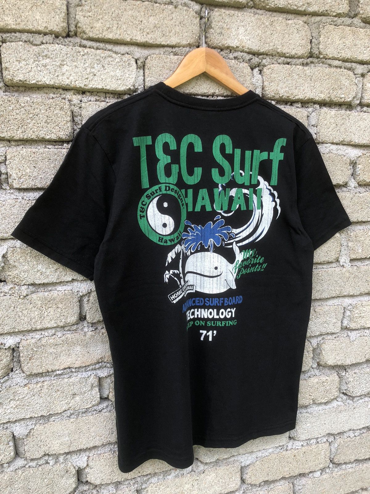 Japanese Brand Vintage Y2K T&C Surf Hawaii Crazy Backhit Tee Size US L / EU 52-54 / 3 - 2 Thumbnail