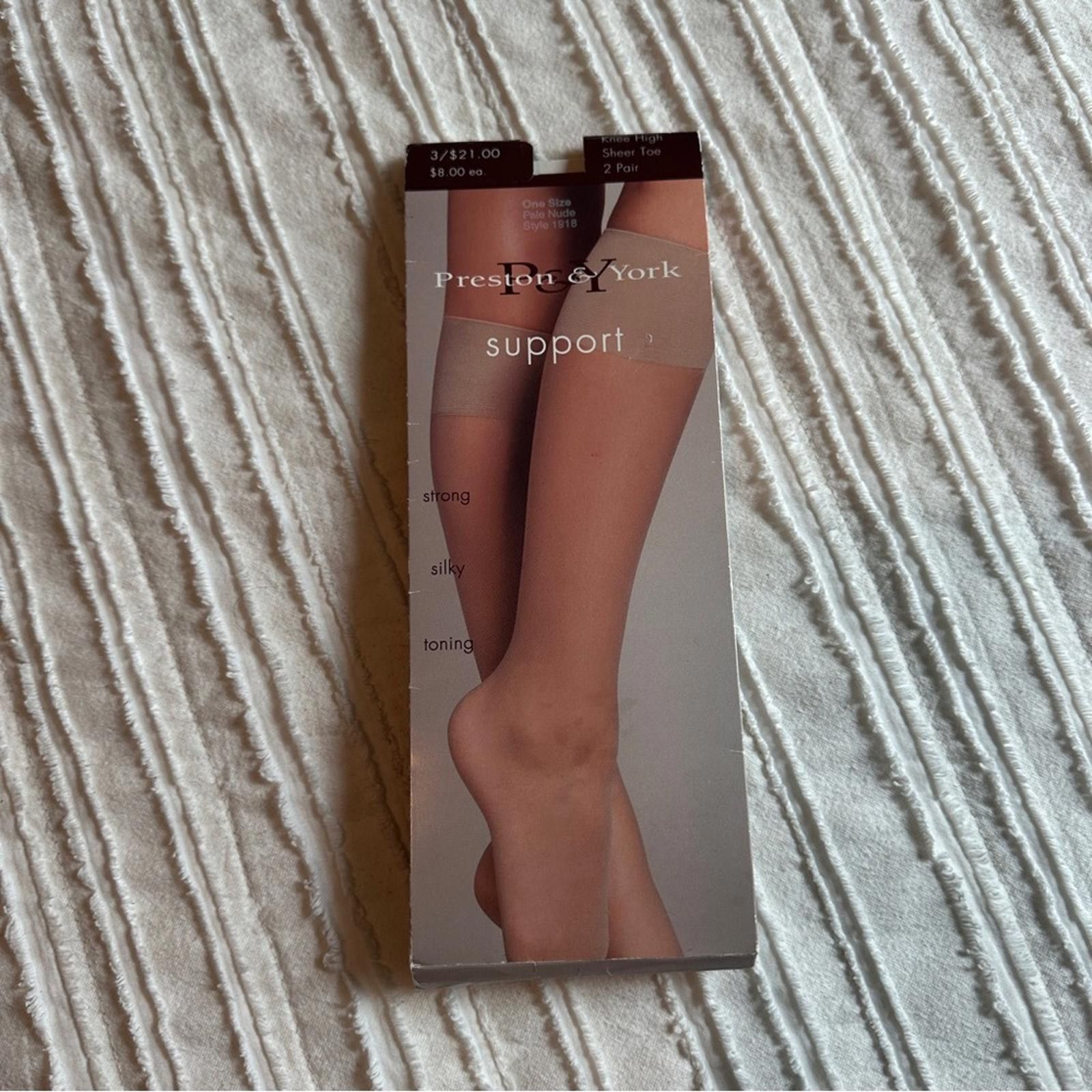 Preston & York Preston & York Support Knee High One Size Nude Sheer Size ONE SIZE - 1 Thumbnail