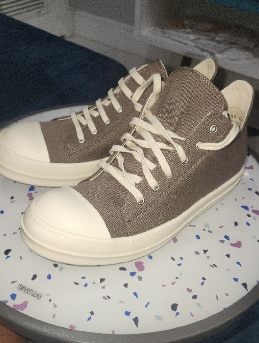 Rick Owens Drkshdw Rick Owens DRKSHDW LOW TOP SNEAKERS Size US 11 / EU 44 - 2 Thumbnail