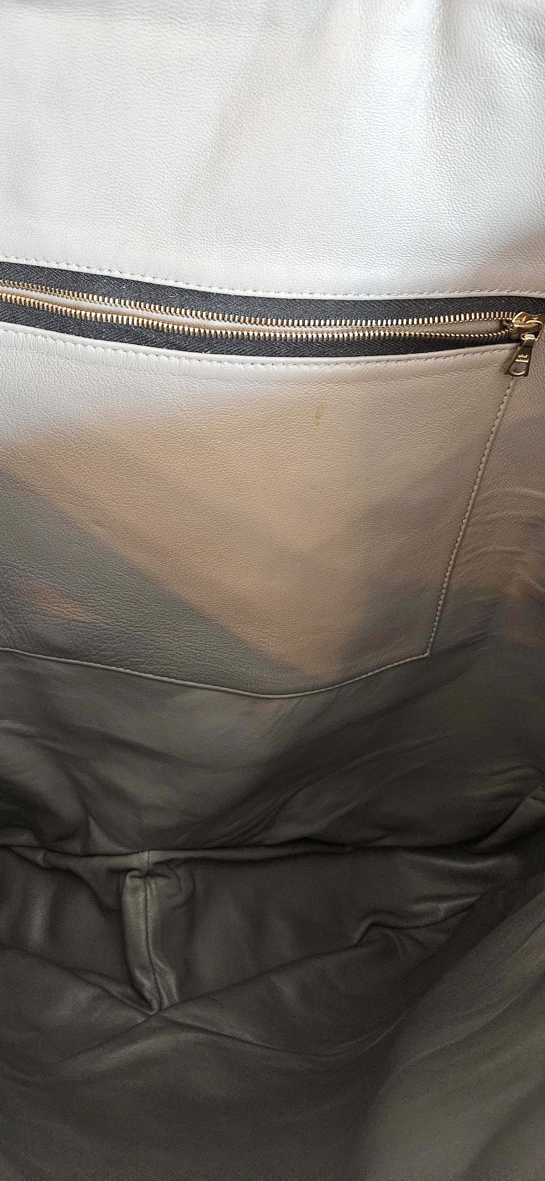 Rhude One-Off AW20 Grey Jumbo Leather Backpack Size ONE SIZE - 12 Thumbnail