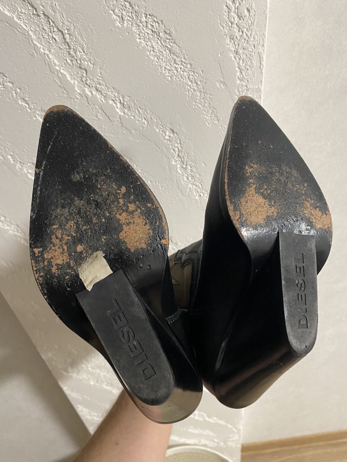 Diesel Rare Diesel Western Boots Leather Wedge Heel Size: 37 Size US 7 / IT 37 - 10 Thumbnail