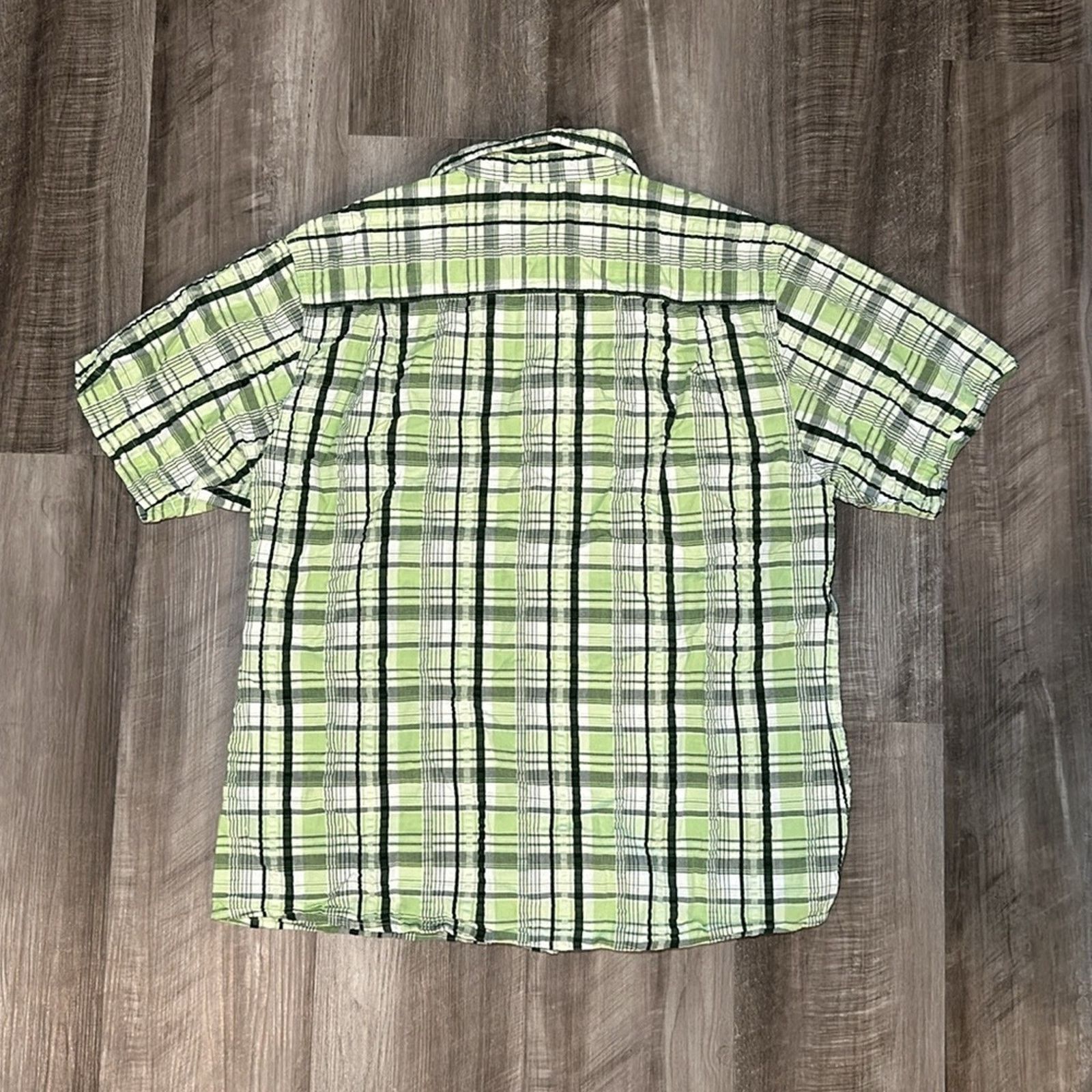 BKE BKE Regular Fit Seersucker Short Sleeve Button Down - Medium Size US M / EU 48-50 / 2 - 3 Thumbnail