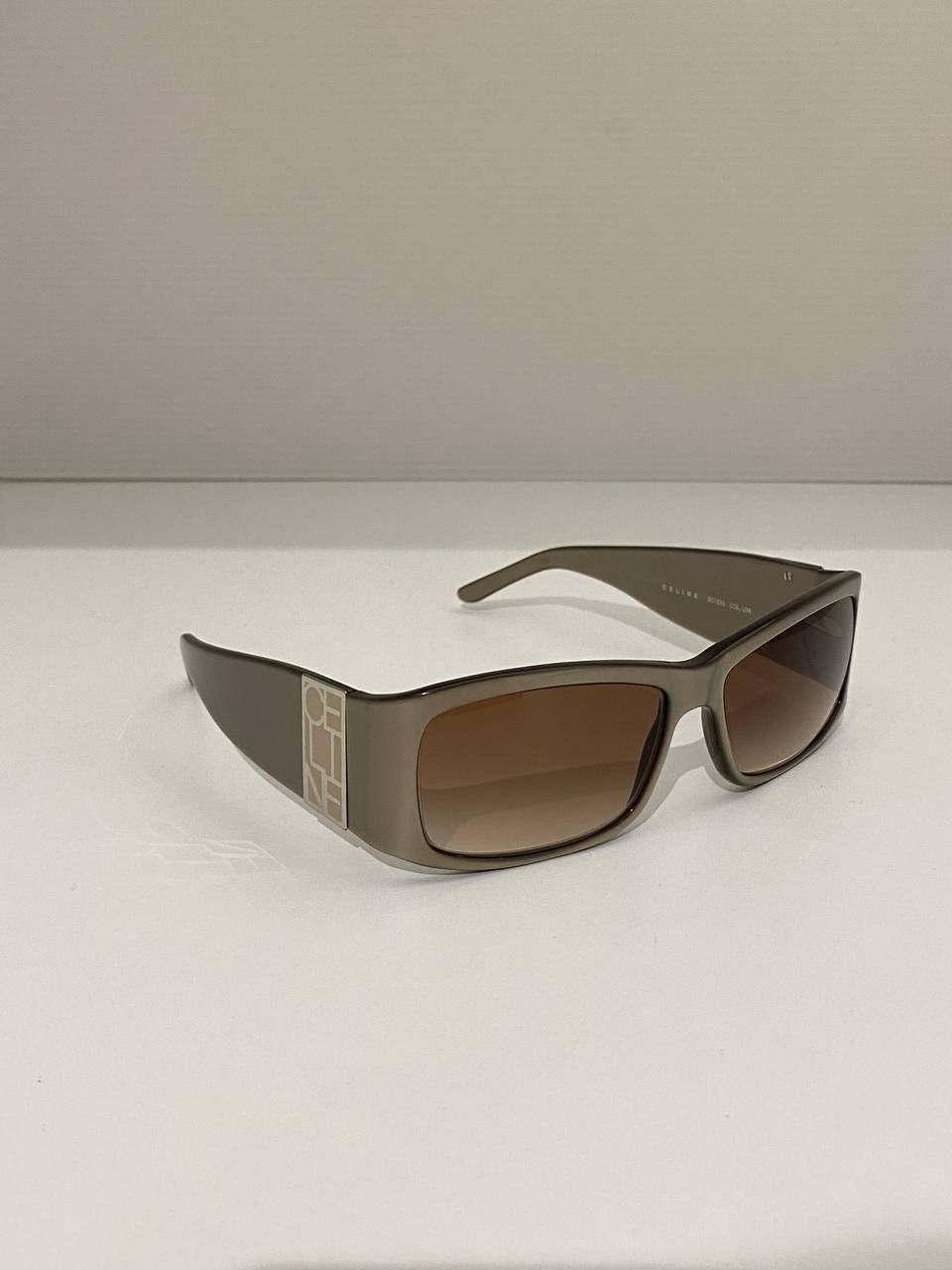 Celine Celine Shield Logo Rectangle Oversized Vintage Sunglasses Size ONE SIZE - 3 Thumbnail