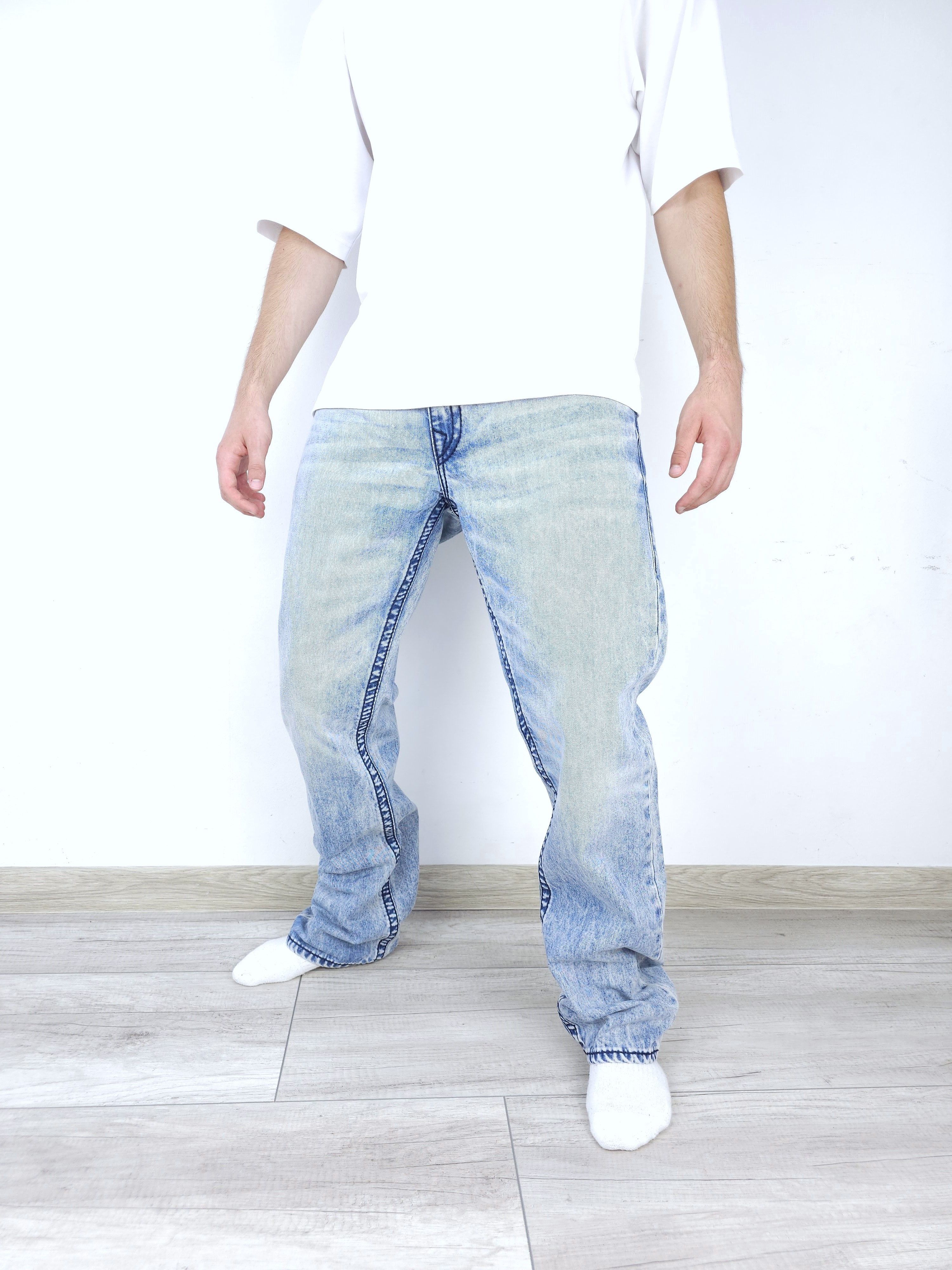 Japanese Brand × True Religion 💎 Size 36/32 True Religion Loose Washed Denim Jeans Y2K Size US 36 / EU 52 - 1 Thumbnail