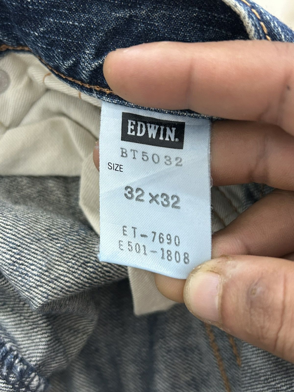 Le Grande Bleu (L.G.B.) Vintage Edwin Japan 503 Blue Trip Slim Whisker Washed Size US 32 / EU 48 - 23 Thumbnail