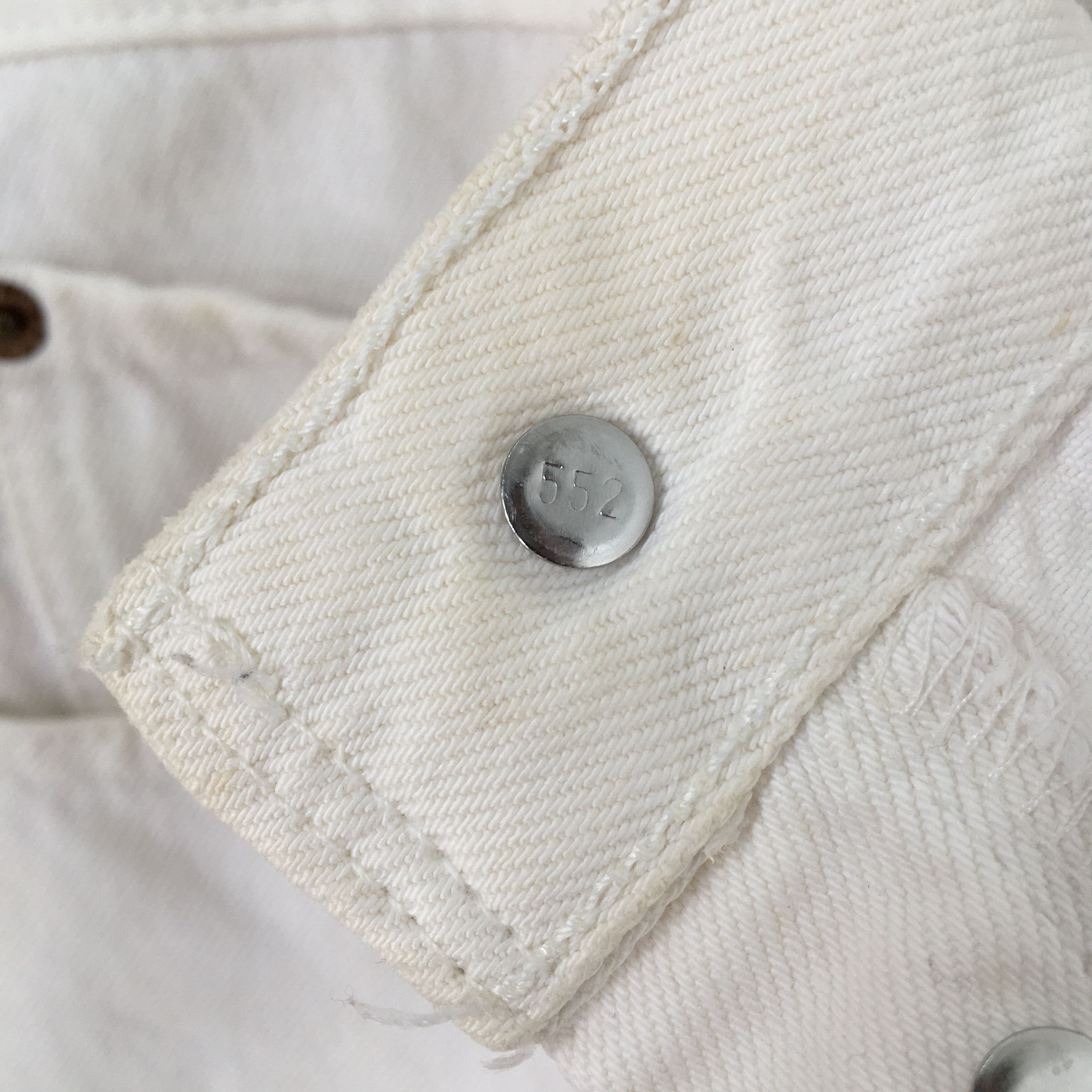 Levi's Size 30x30 Vintage 90s Levi's 501 White Dirty Jeans S1789 Size US 30 / EU 46 - 7 Thumbnail