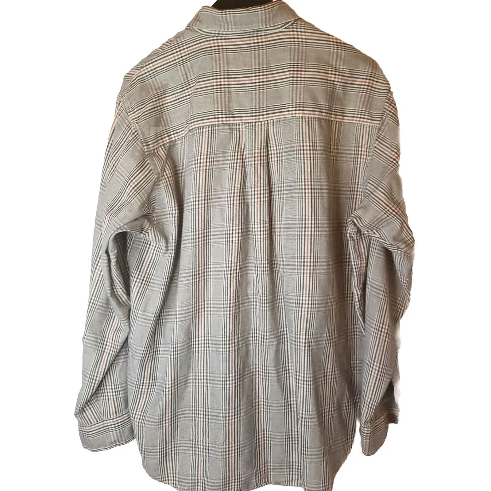 Orvis Orvis Shirt Mens L Green Plaid Long Sleeve Button-Down Collared 100% Cotton Flannel with Pockets Size US L / EU 52-54 / 3 - 6 Thumbnail