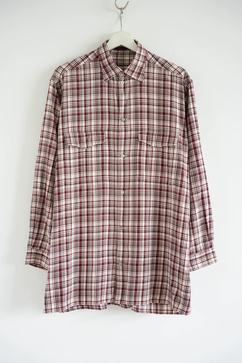 Yohji Yamamoto vintage yohji yamamoto plaid shirt 90s-dmc Size US M / EU 48-50 / 2 - 1 Thumbnail