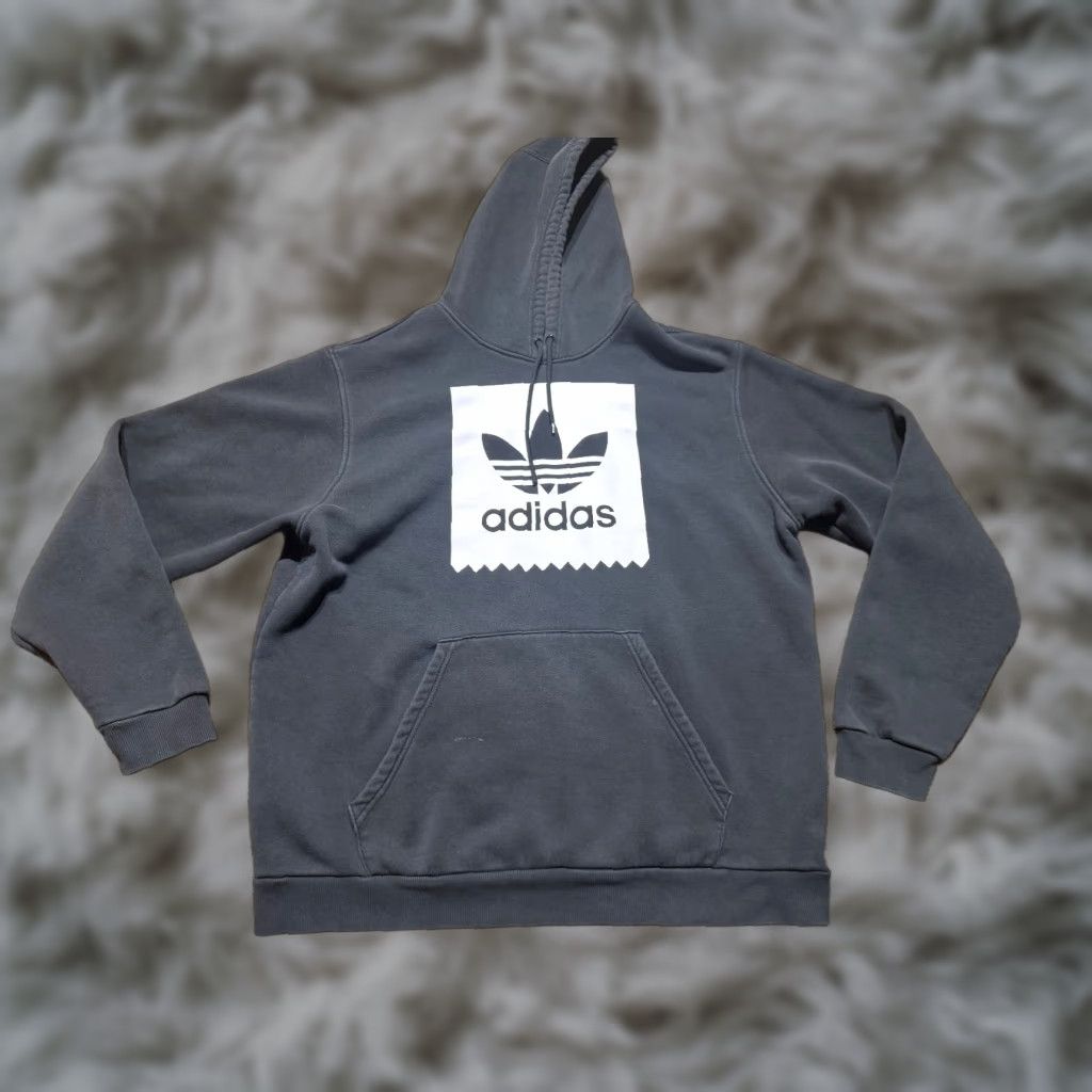 Adidas Adidas Mens Hoodie Pullover Regular Size L Black - Trefoil Logo, Fleece, Long Sleeve, Gym & Training, Original Line Size US L / EU 52-54 / 3 - 1 Thumbnail