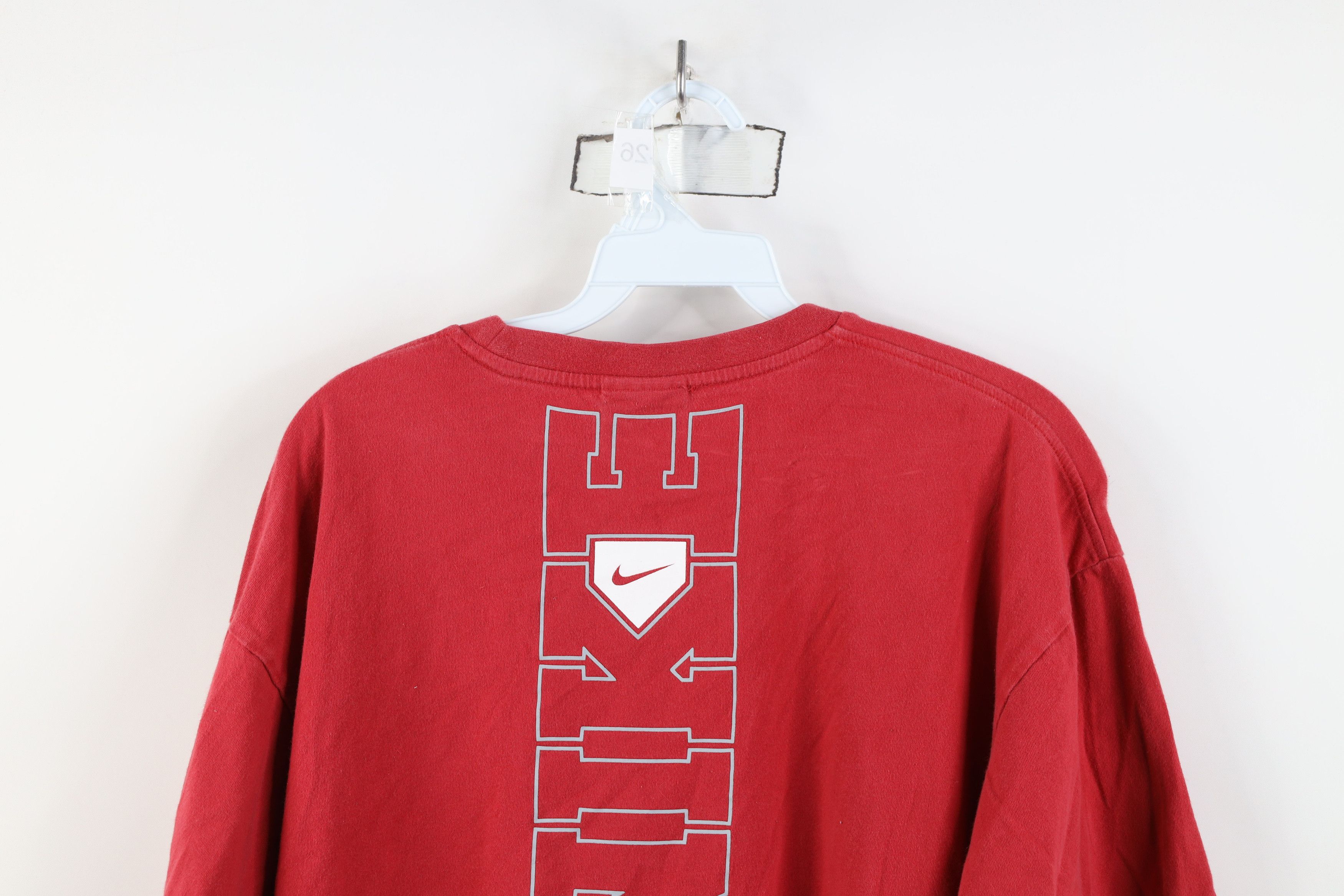 Nike Vintage Y2K Nike Baseball Center Swoosh Short Sleeve T-Shirt Size US L / EU 52-54 / 3 - 13 Thumbnail