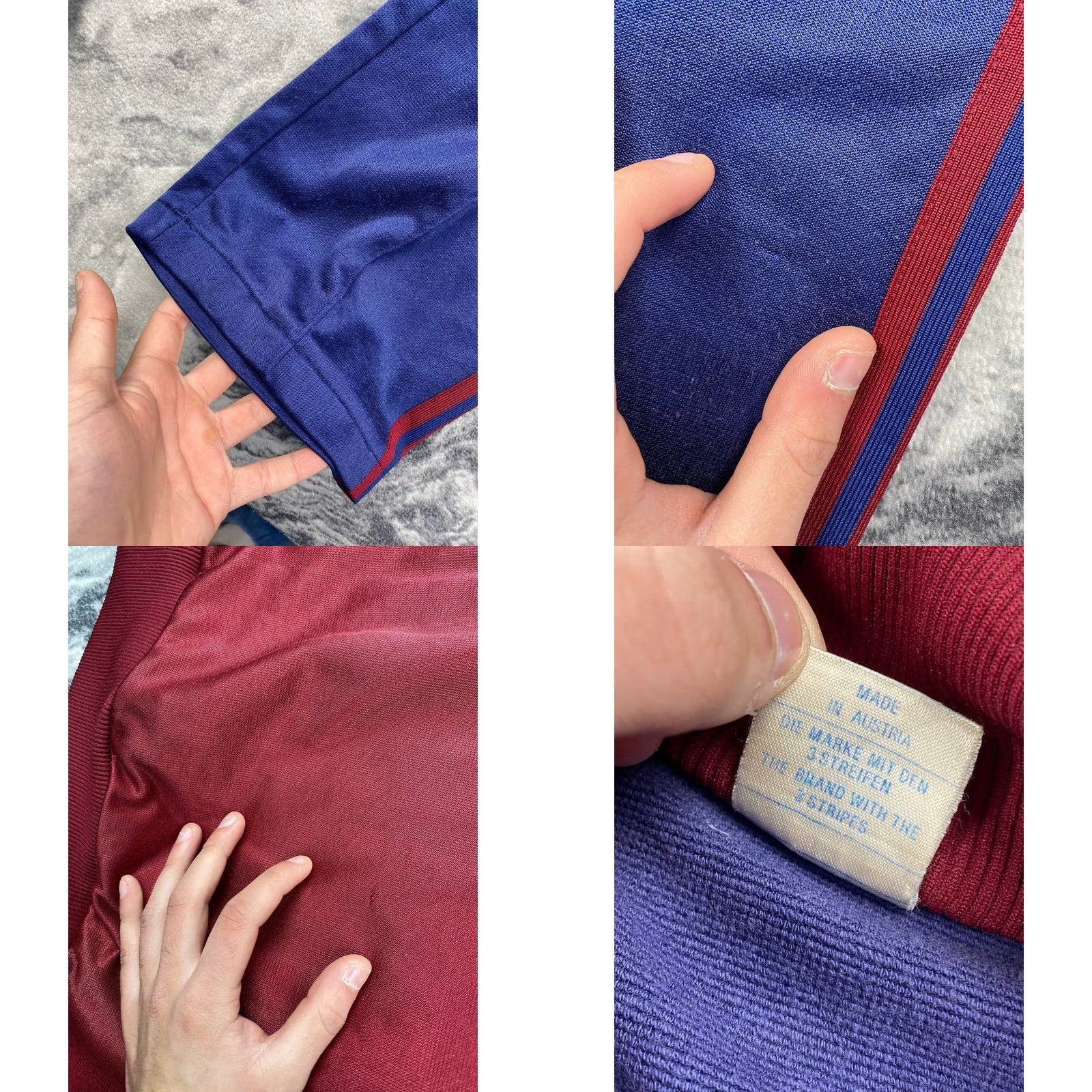 Adidas VINTAGE Adidas Tracksuit Jacket Pants Men M Red 80s Logo Zip Long Sleeve Activewear 2 Piece Set Size 40R - 10 Thumbnail